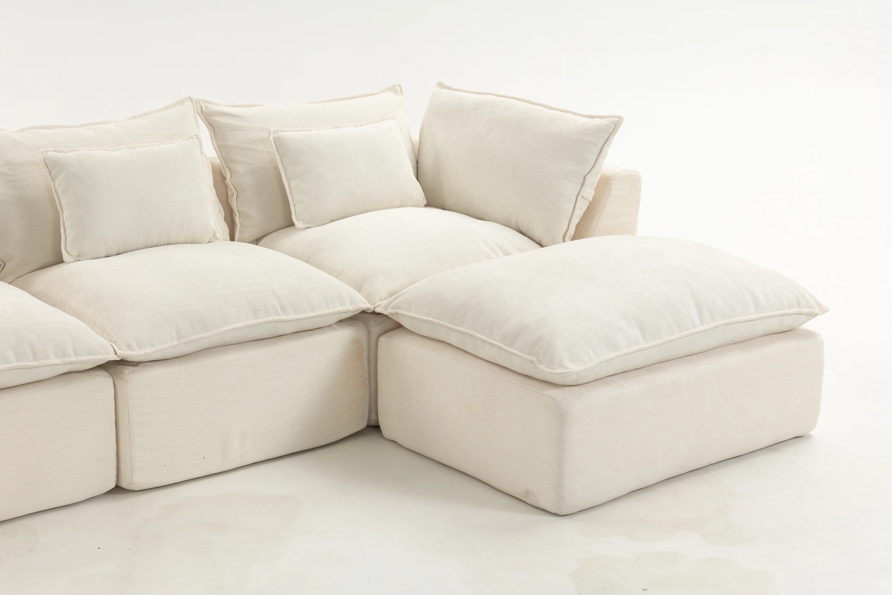 Oversized Cloud Modular 129.8"in Sectional Sofa - Image 8