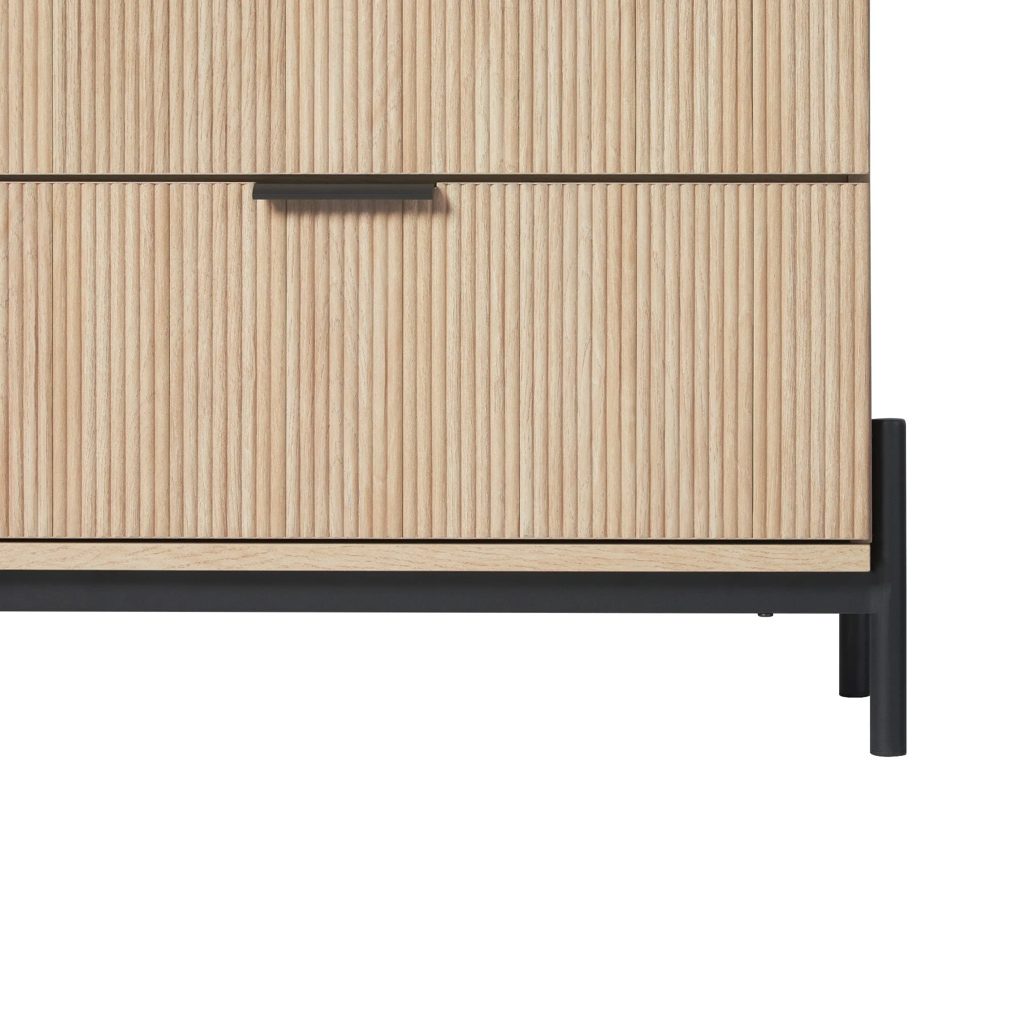 Paris Modern Scandinavian Reeded Dresser - Image 7