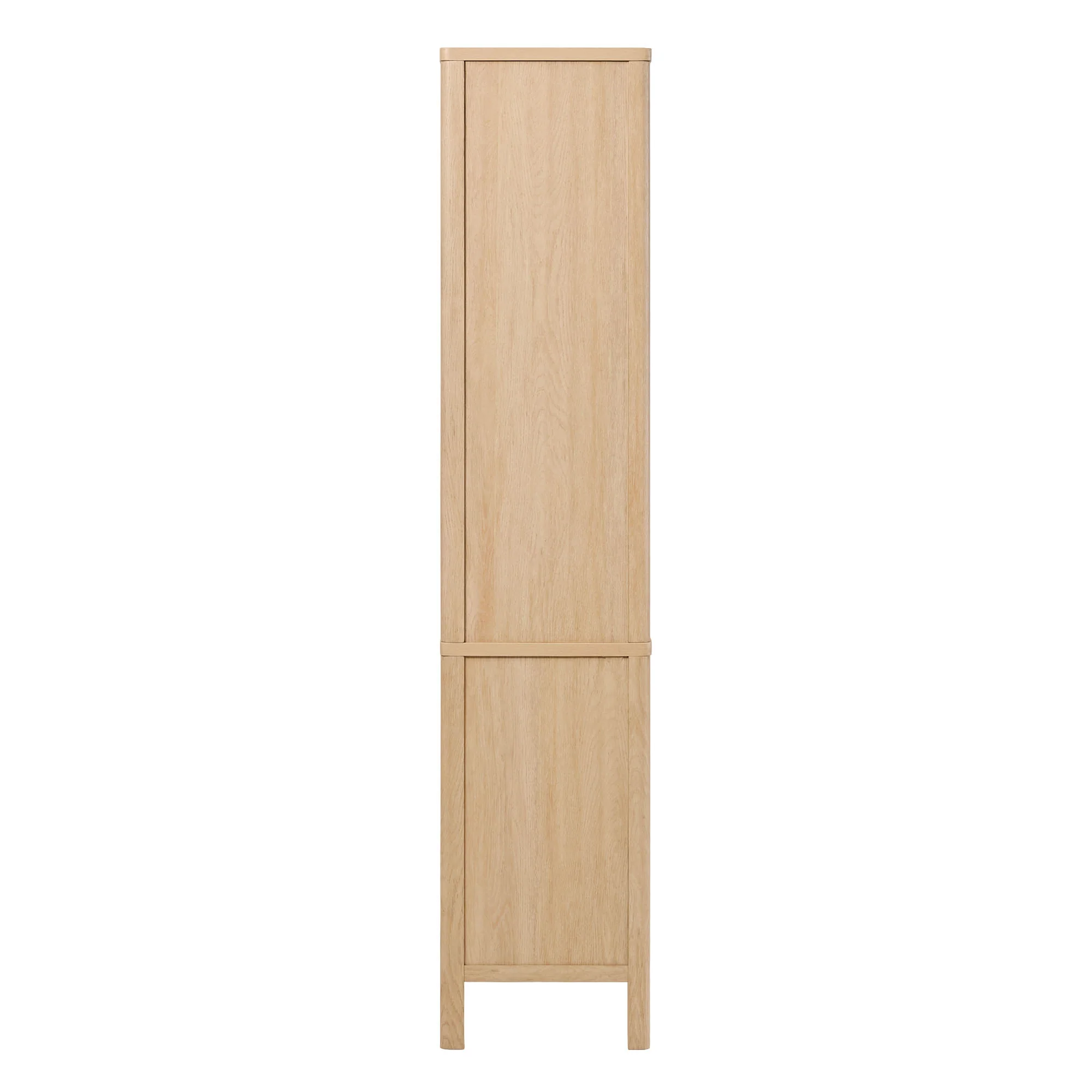 Penelope Modern Fluted Glass Cabinet Bookshelf - Image 15