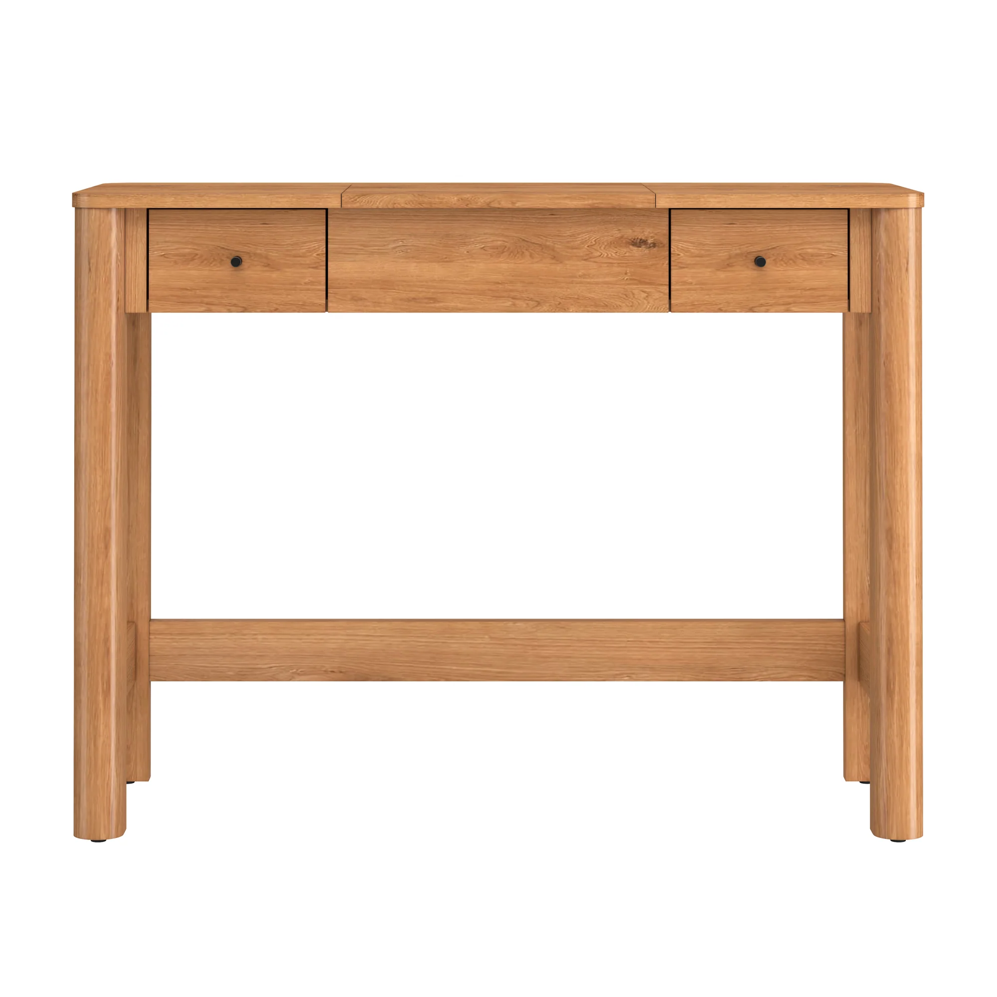Penelope Modern Wood Makeup Vanity with LED Mirror & Storage - Image 10