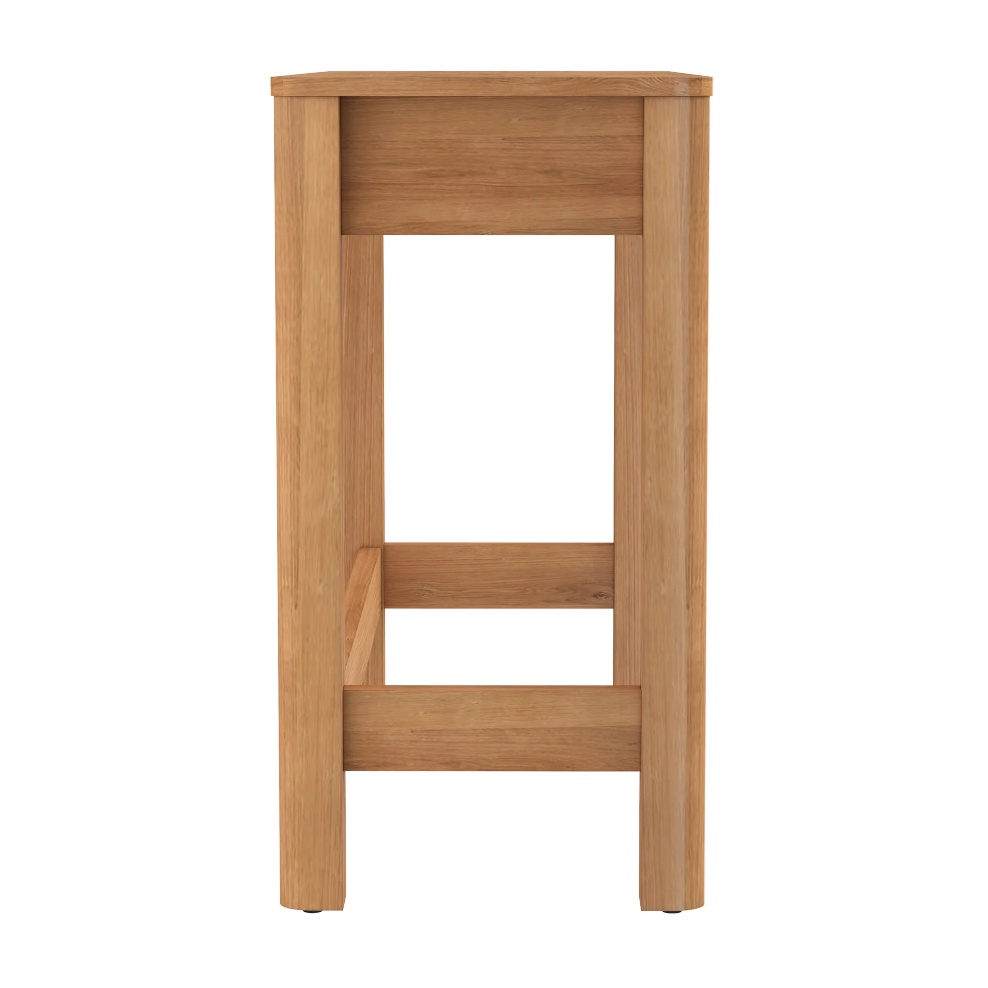 Penelope Modern Wood Makeup Vanity with LED Mirror & Storage - Image 11