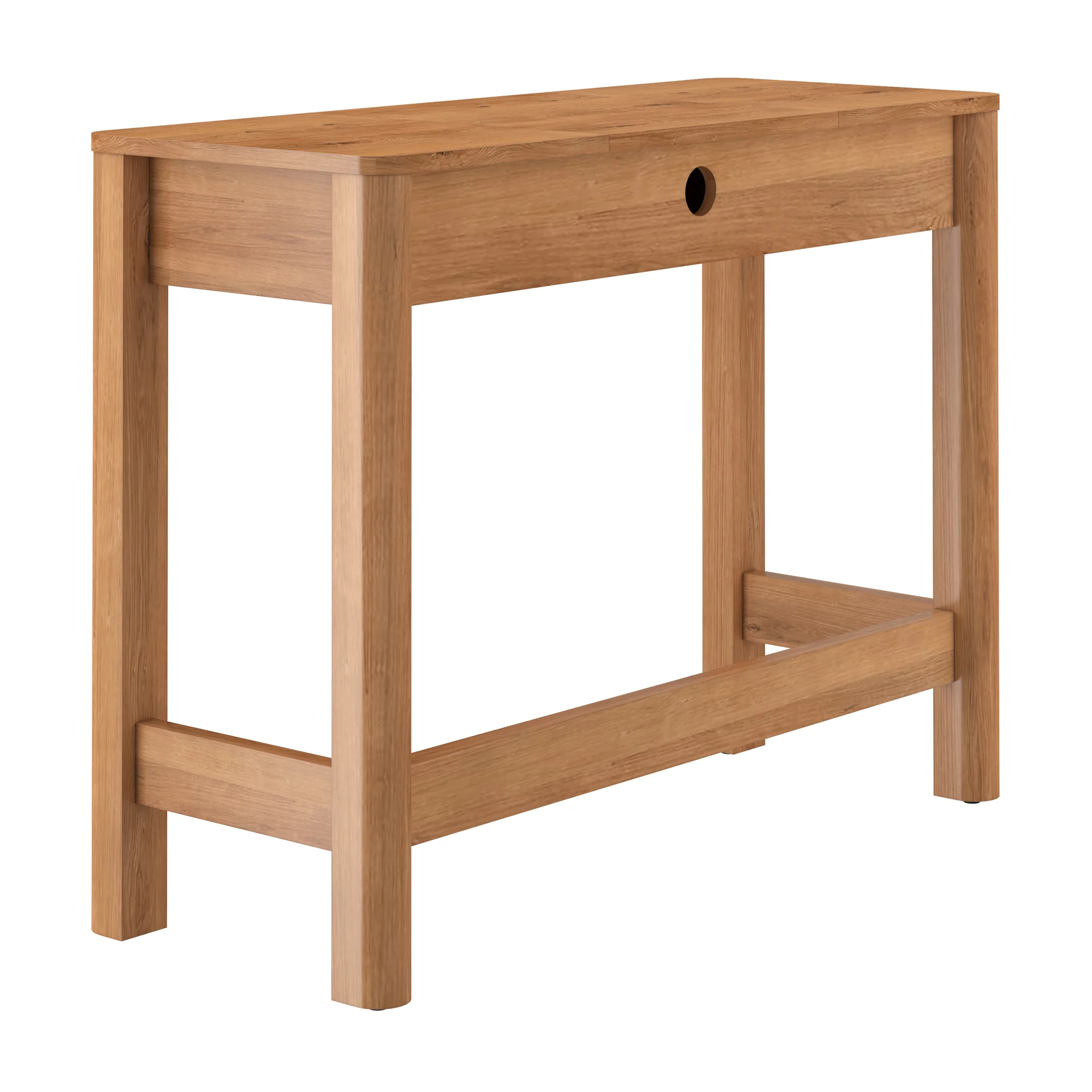 Penelope Modern Wood Makeup Vanity with LED Mirror & Storage - Image 12