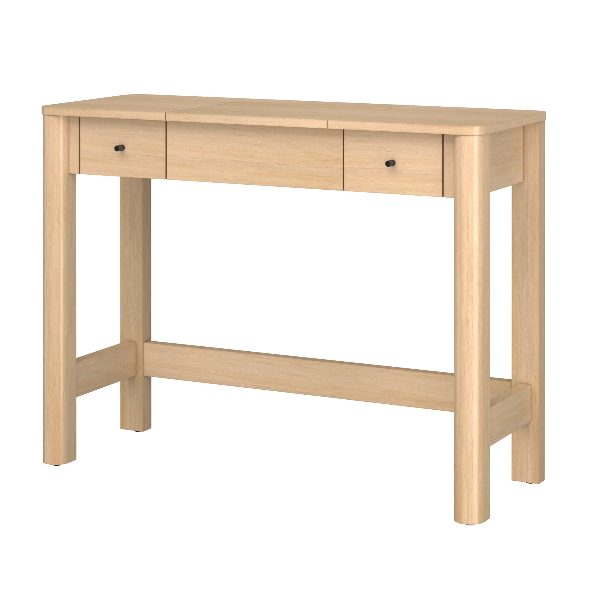 Penelope Modern Wood Makeup Vanity with LED Mirror & Storage - Image 21