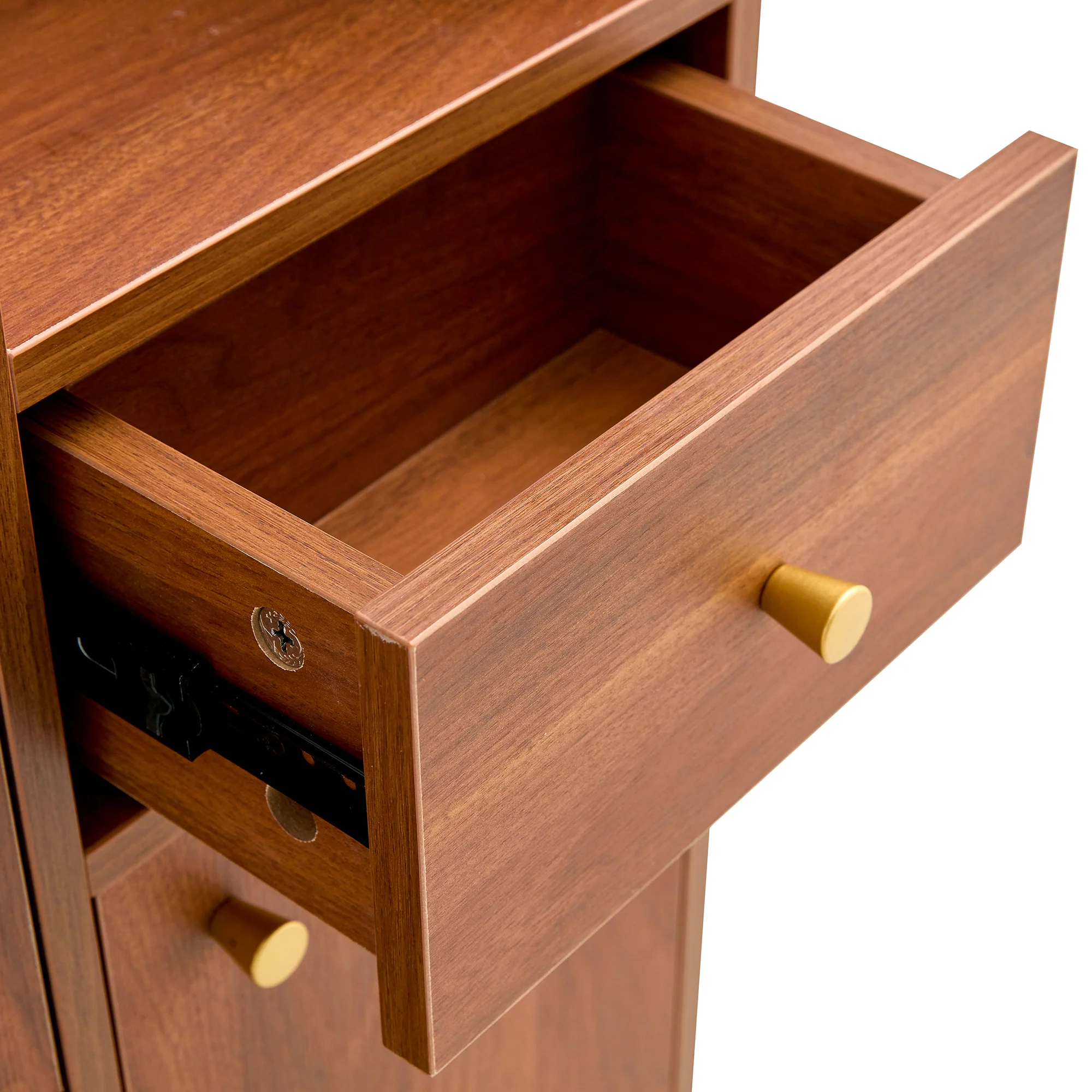 Walker Edison | Rattan Modern Minimalist Entryway Storage Cabinet - Image 15