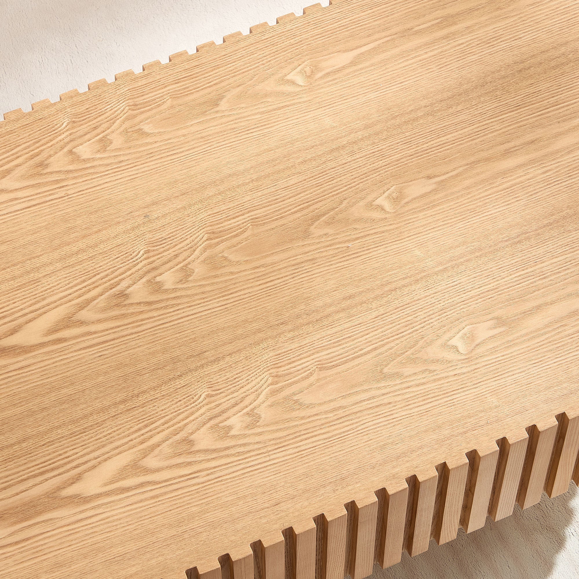Walker Edison | Reeded Modern Handcraft Coffee Table - Image 7