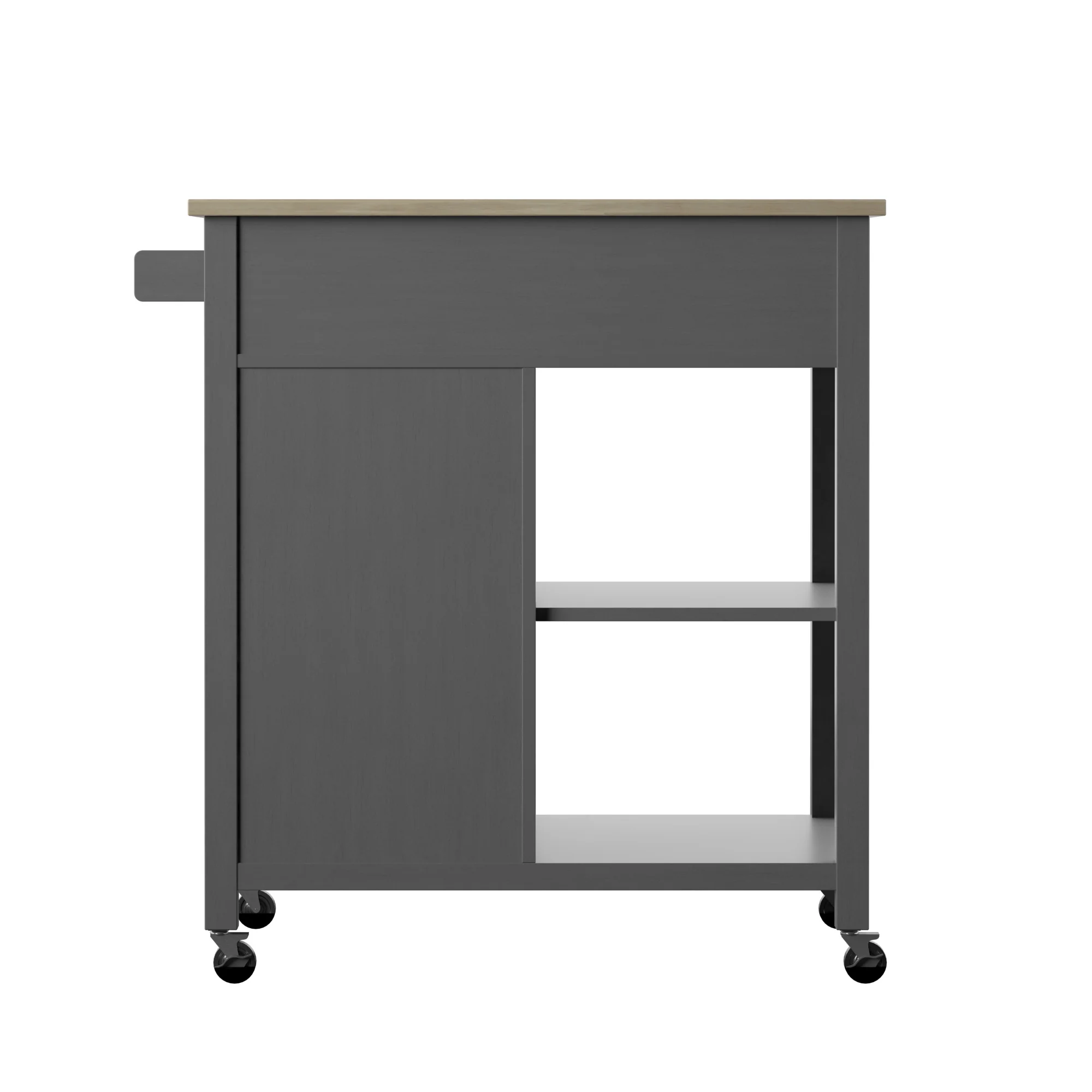 Compact Rolling Kitchen Island Cart with Storage - Image 26