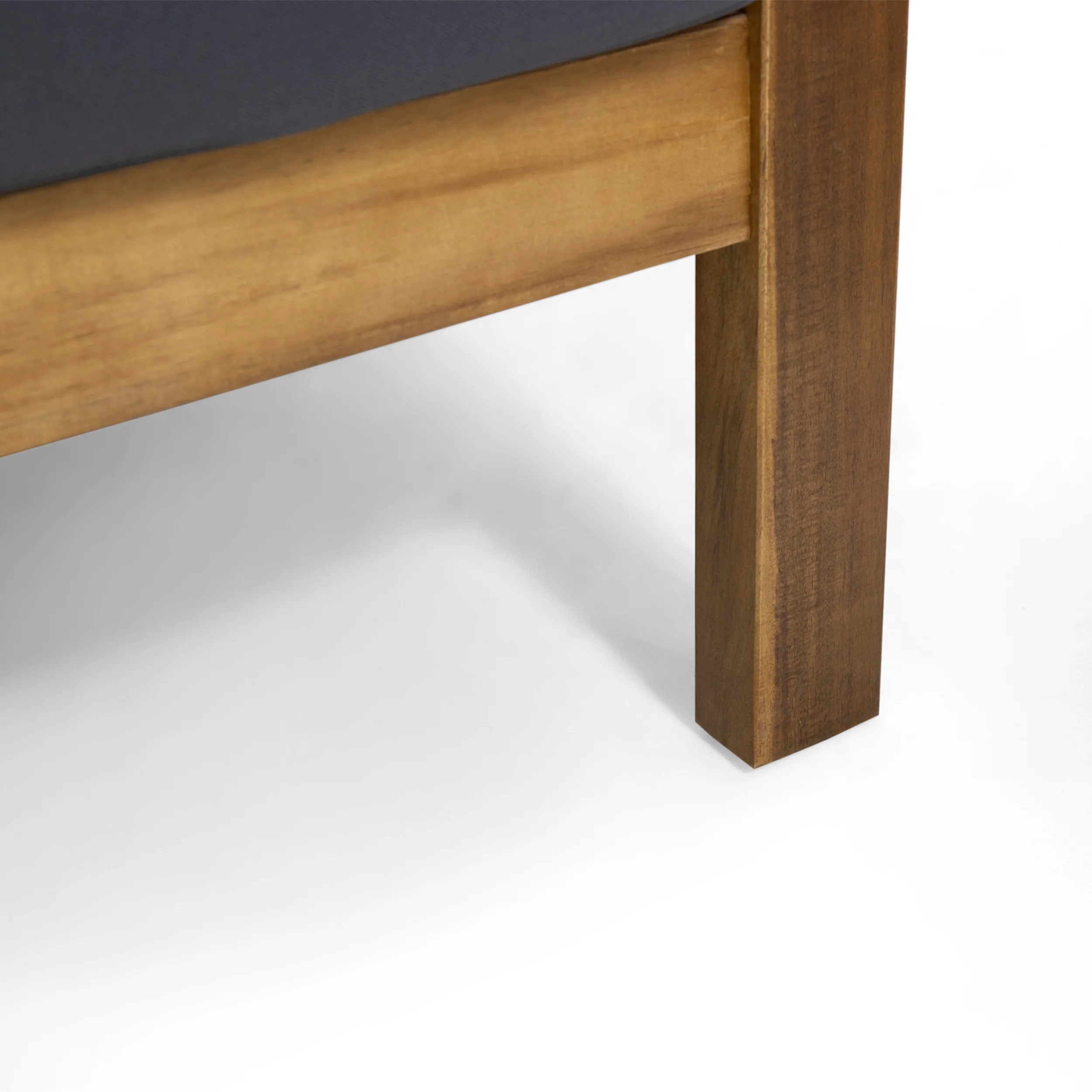 Walker Edison | Rope Design Outdoor Teak Loveseat Set - Image 13