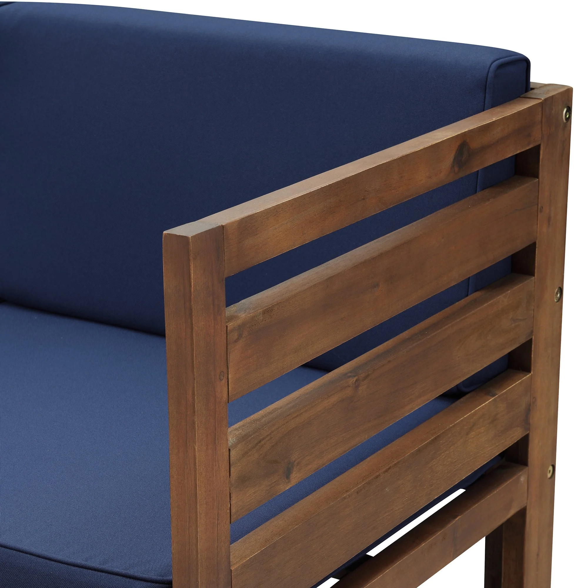Sanibel 3-Piece Modular Acacia Chairs and Ottoman - Image 10