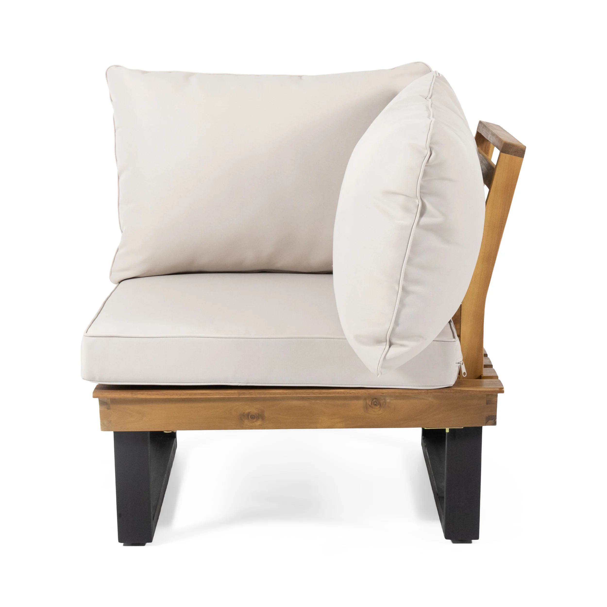 Sebastian Hand-Crafted Outdoor Patio 4-Piece Sofa Set with Water-Resistant Cushions - Image 11
