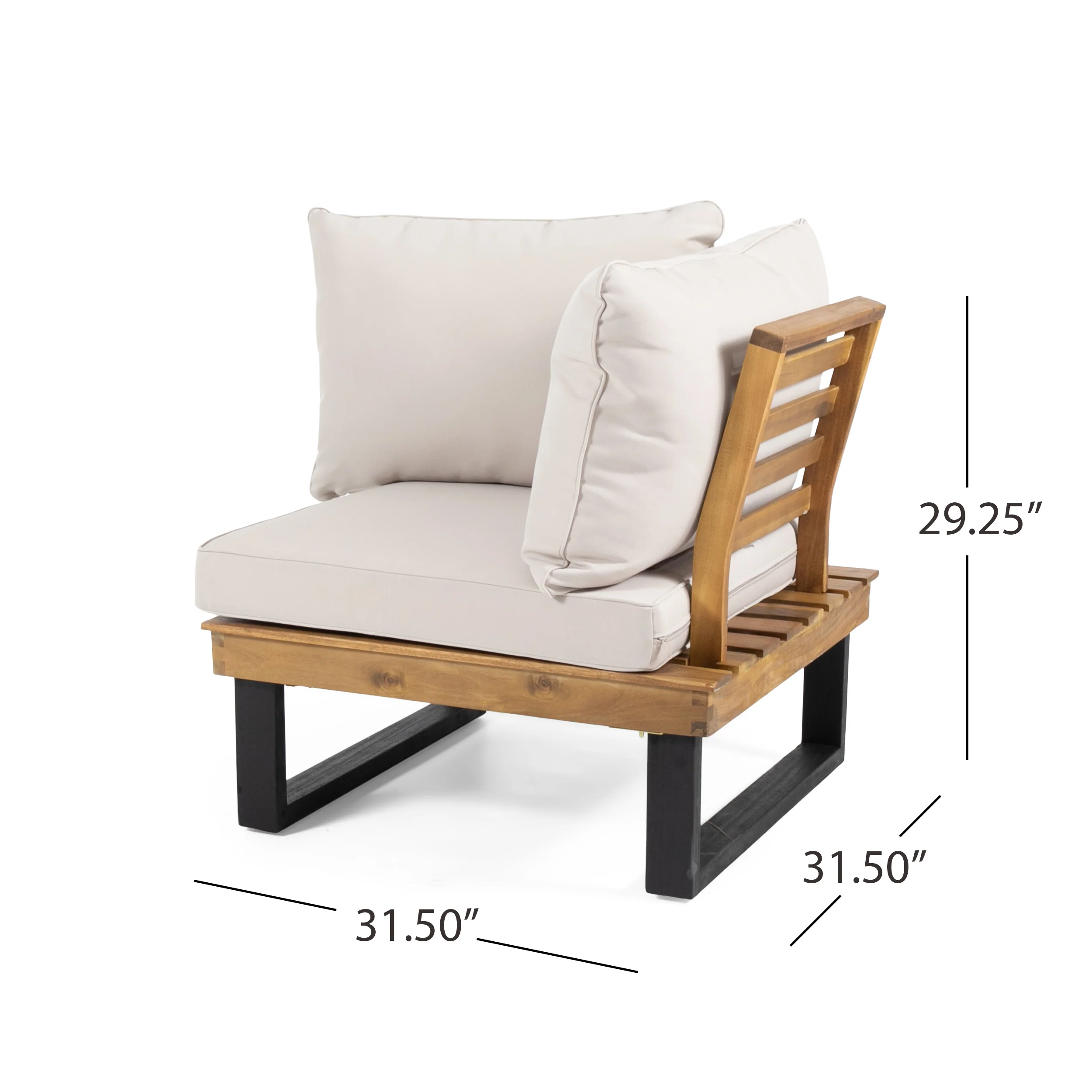 Sebastian Hand-Crafted Outdoor Patio 4-Piece Sofa Set with Water-Resistant Cushions - Image 12