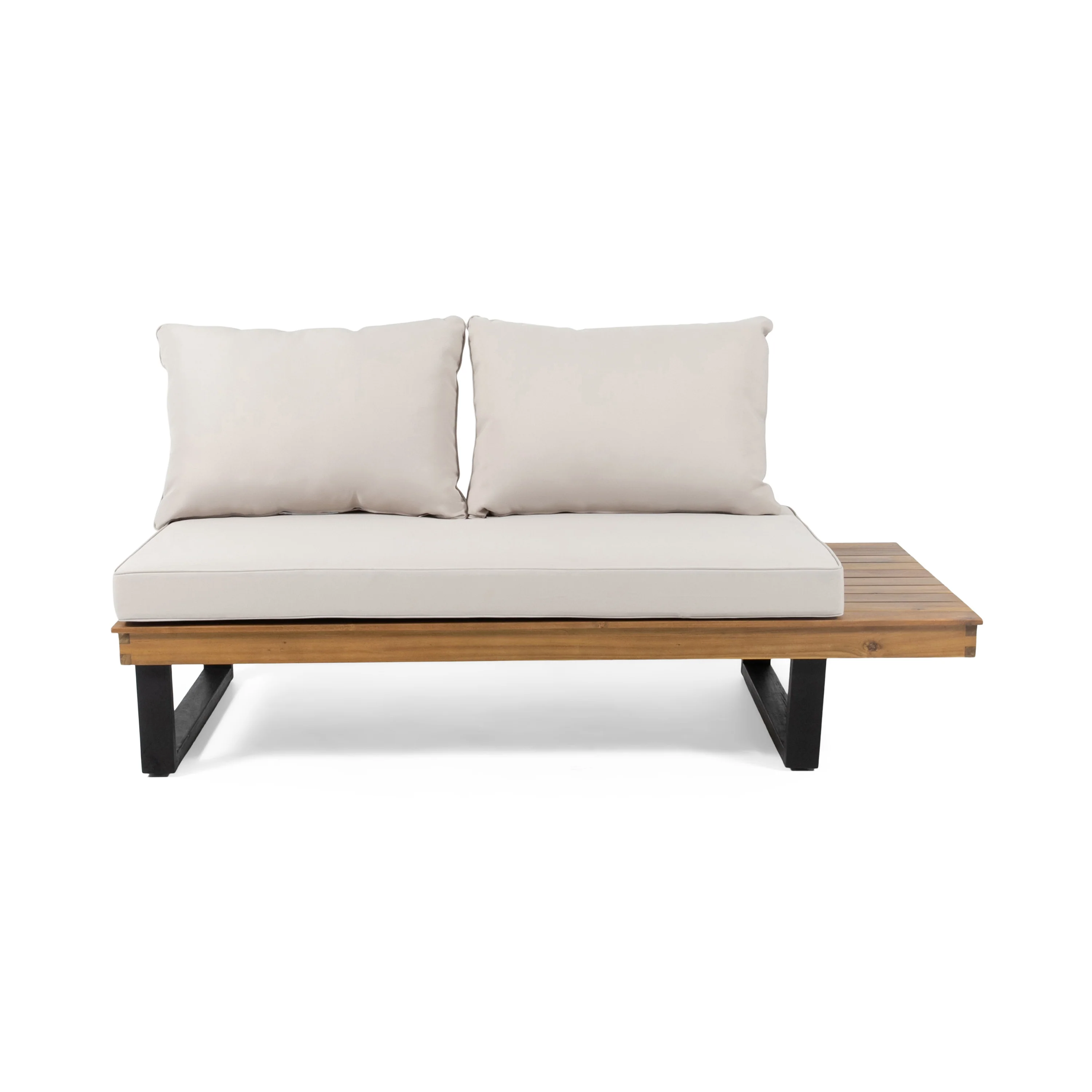 Sebastian Hand-Crafted Outdoor Patio 4-Piece Sofa Set with Water-Resistant Cushions - Image 4