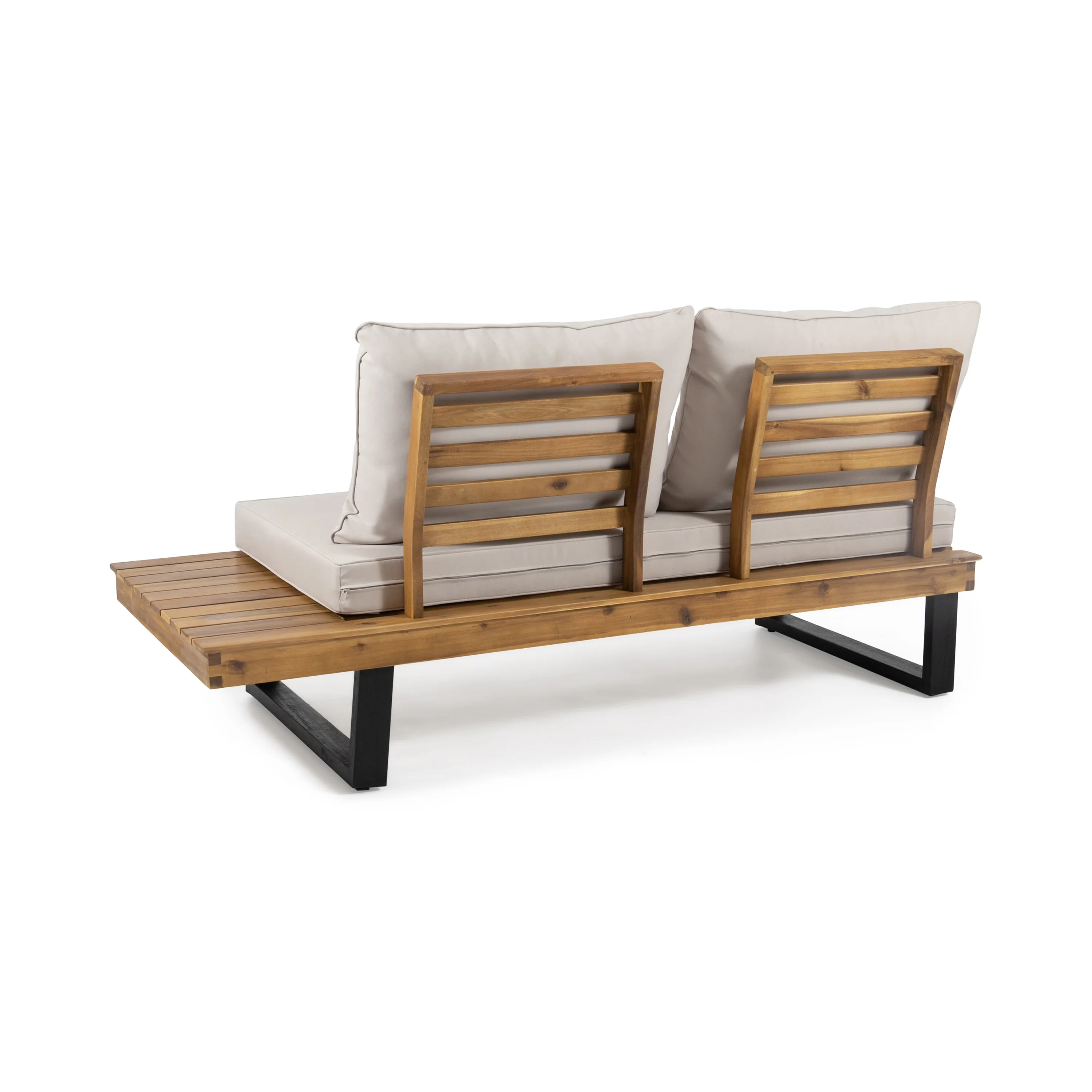 Sebastian Hand-Crafted Outdoor Patio 4-Piece Sofa Set with Water-Resistant Cushions - Image 7