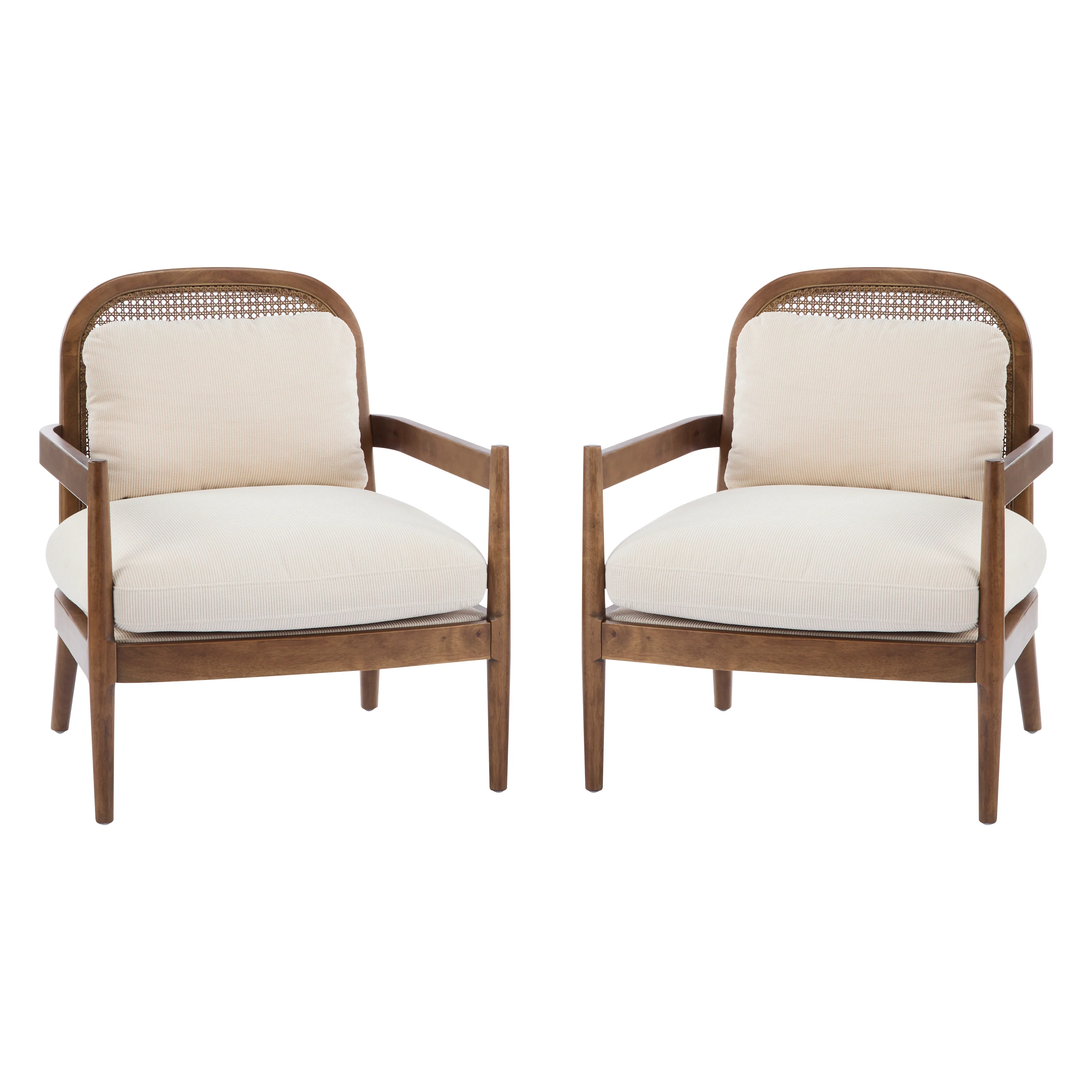 Walker Edison | Set of 2 Mid-Century Modern Accent Chairs - Image 5