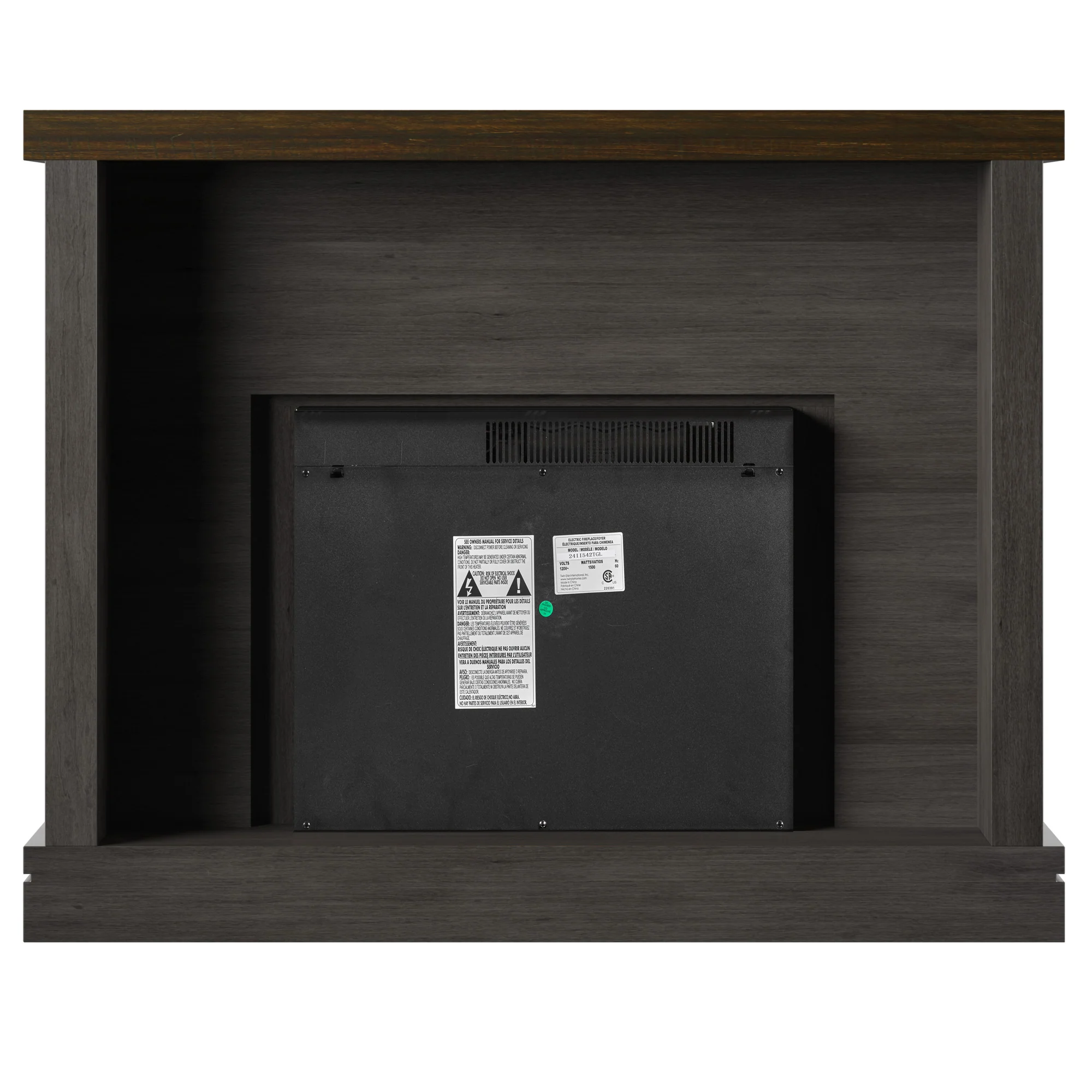 Shiplap Wall Mantel Electric Fireplace - Image 26