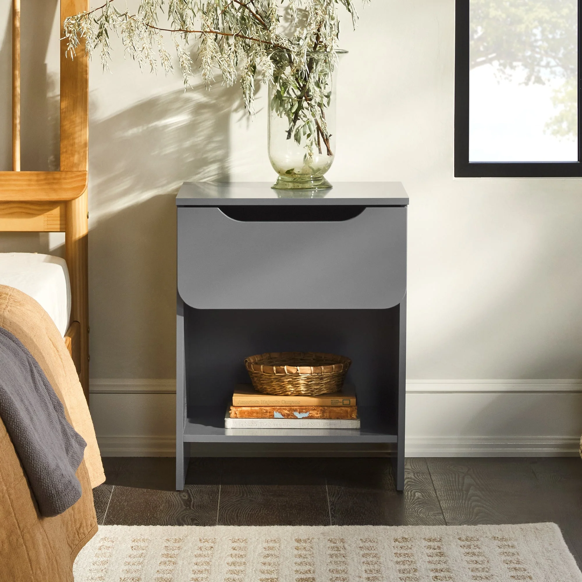 Domm Modern 1-Drawer Nightstand - Image 10