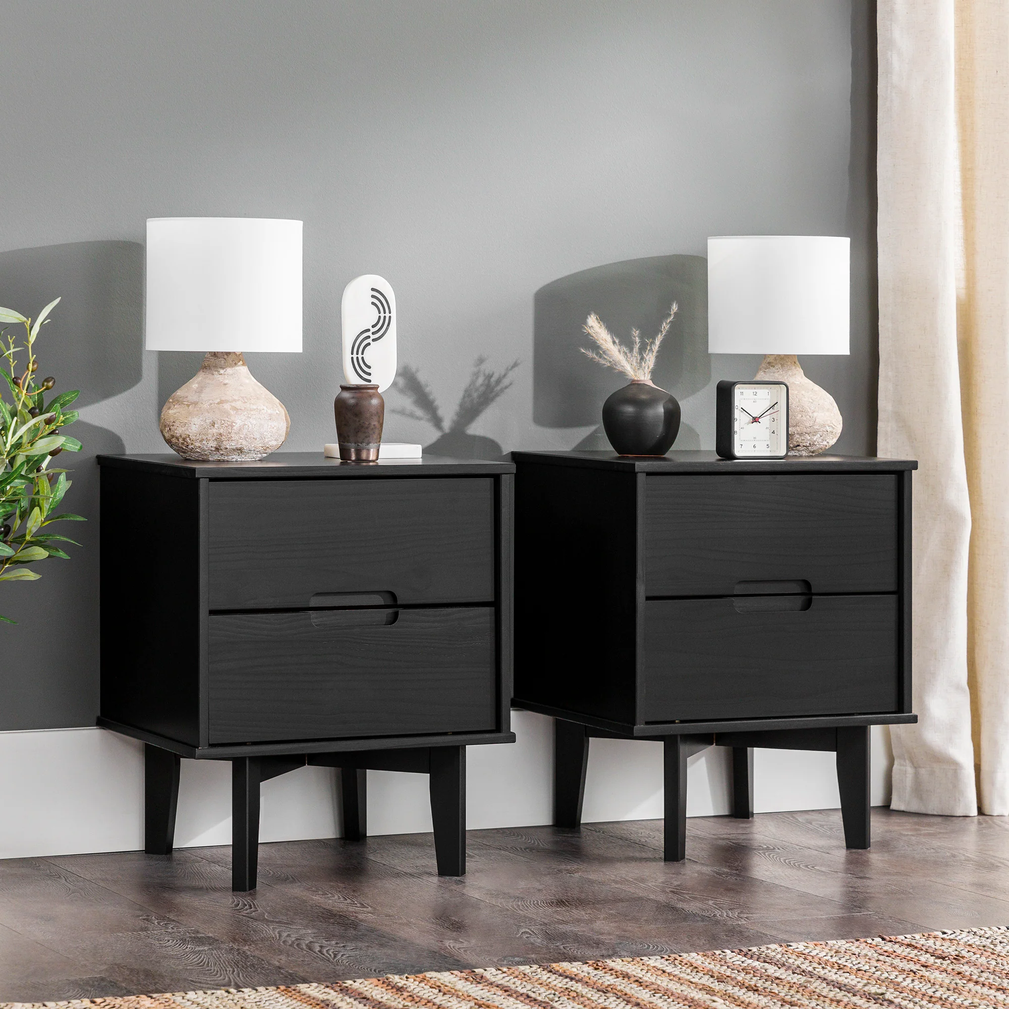 Sloane Mid Century Modern Solid Wood Nightstand - Image 26