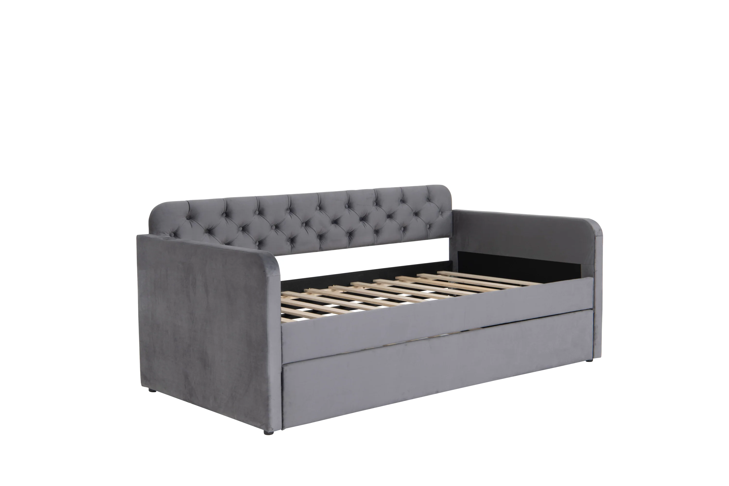 Soft And Fluffy Plush Boneless Modular Sofa with Ottoman - Image 40