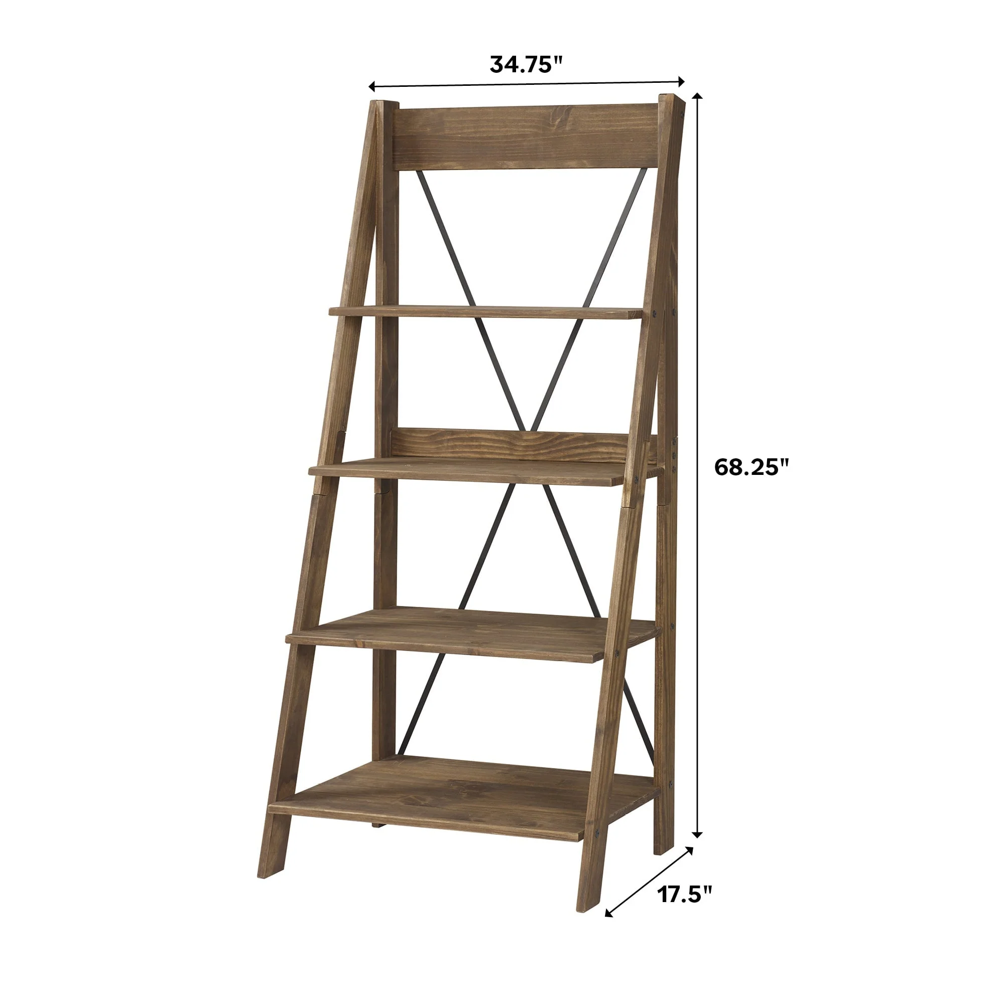 Frankie Solid Wood Bookshelf - Image 3