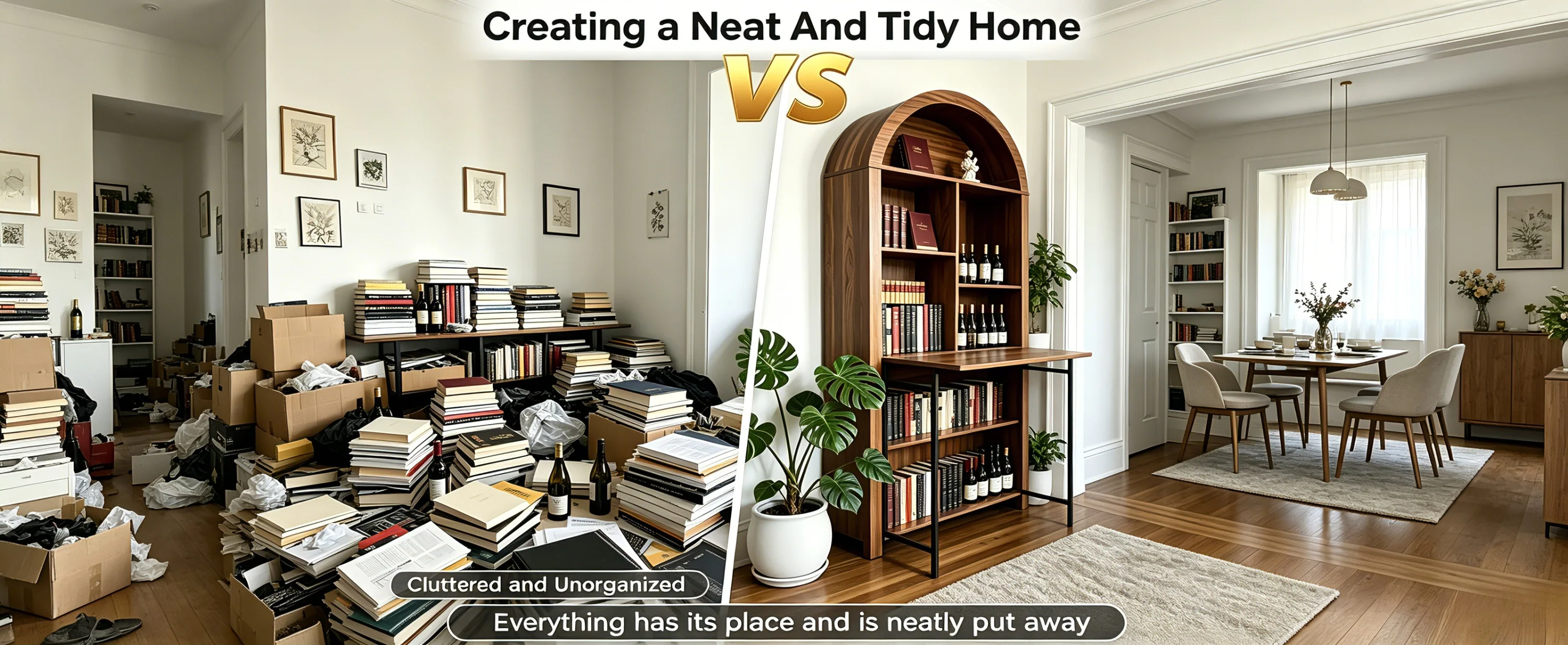 Tall Arched Bookshelf with Convertible Hideaway Desk and Storage - Image 25