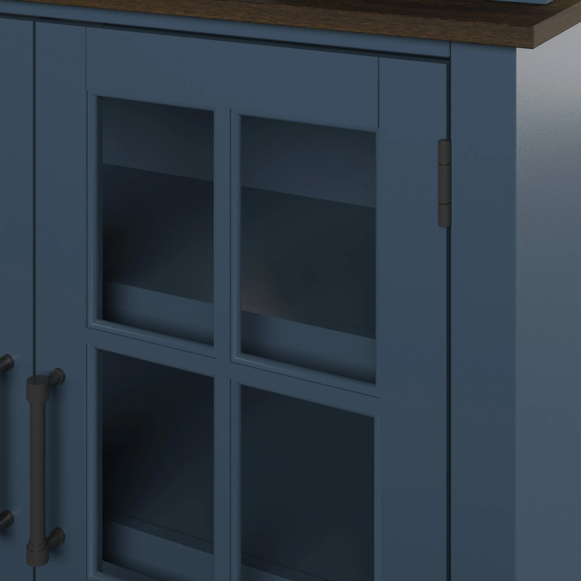 Two‑Tone Traditional Farmhouse Wood Hutch for Kitchen & Dining Storage - Image 7