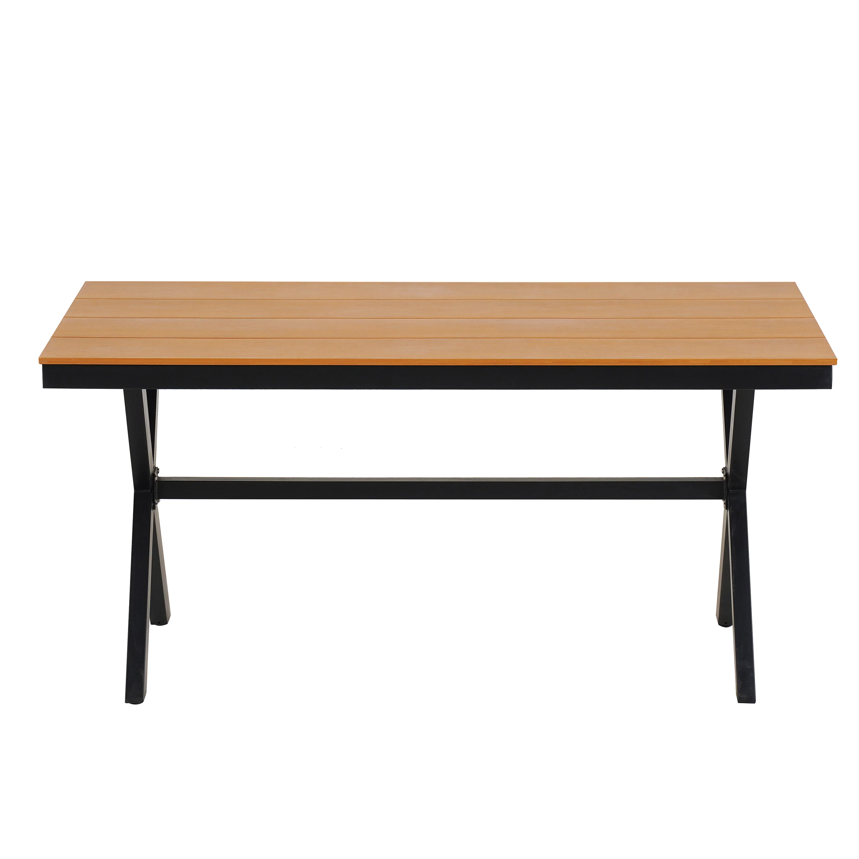 Walker Edison | U Style Contemporary Outdoor Dining Table and Chairs Set - Image 13