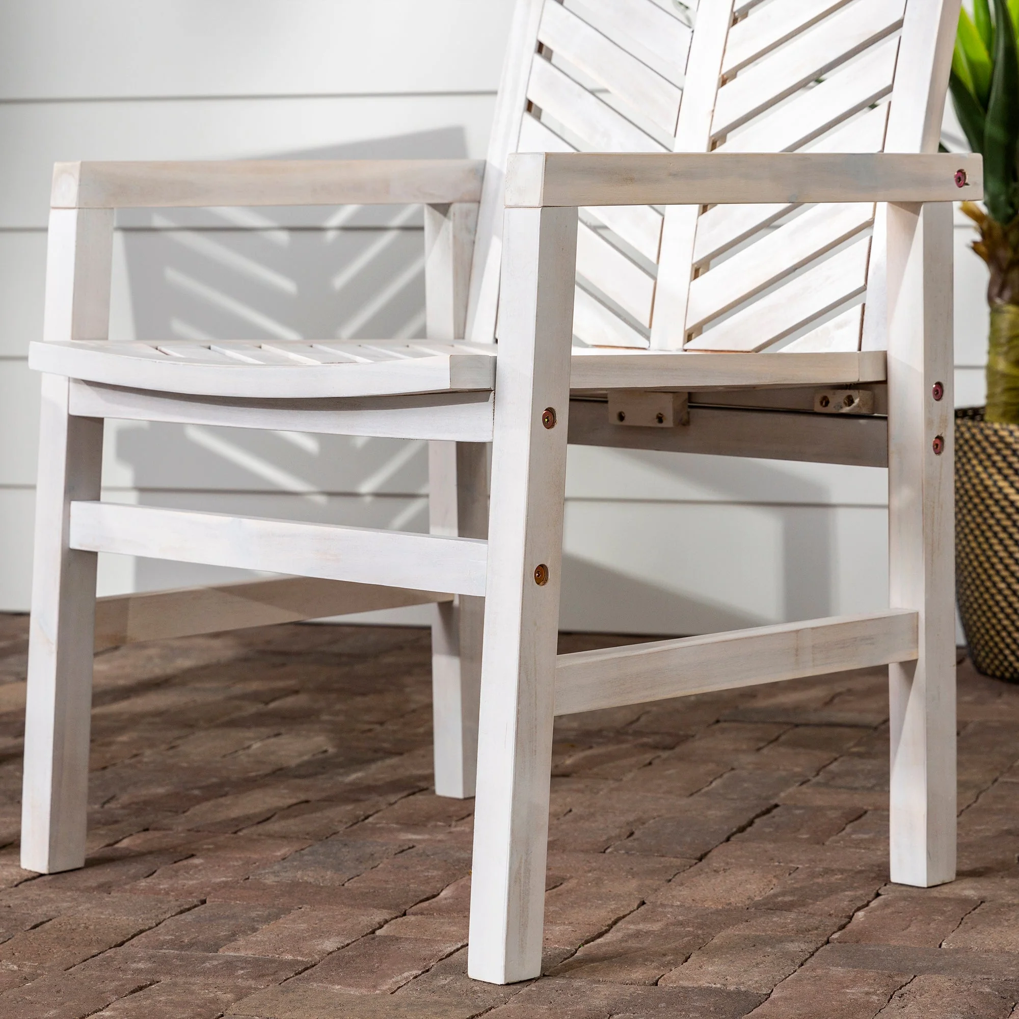 Vincent Patio Wood Chairs, Set of 2 - Image 11