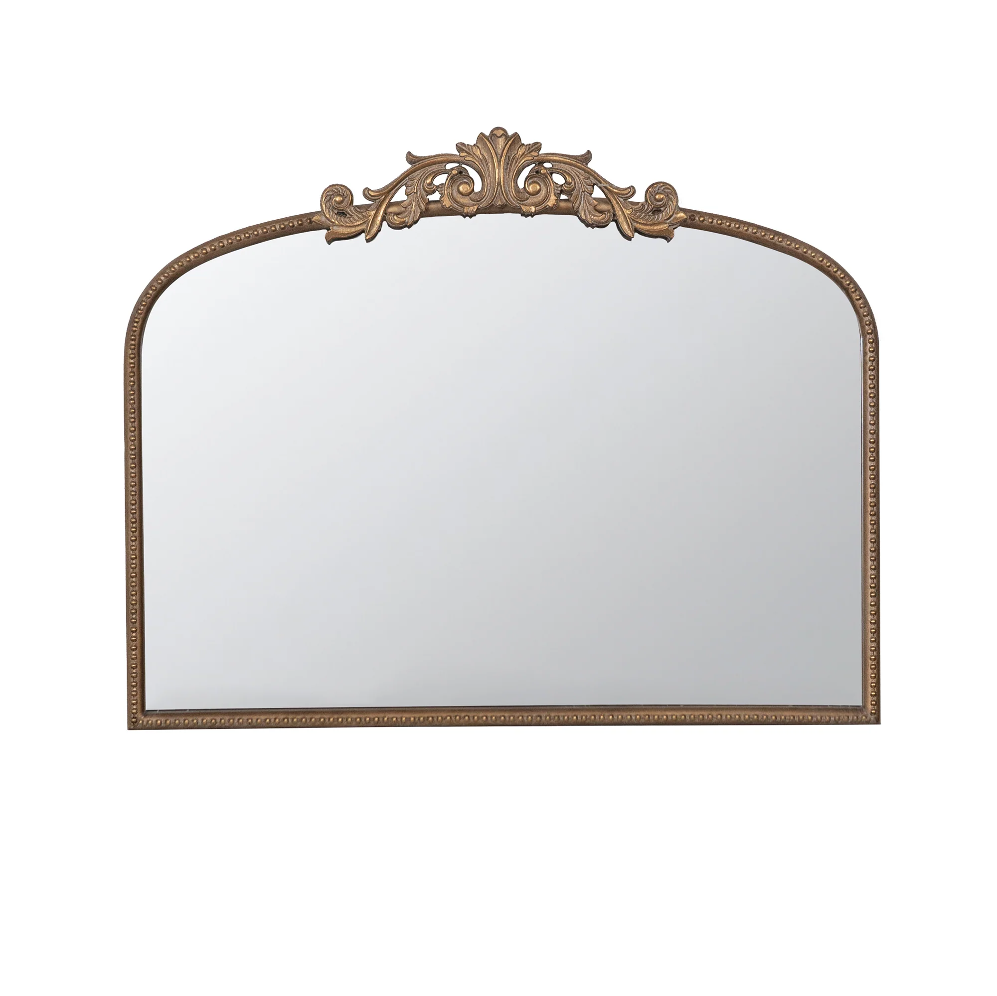 Walker Edison | Vintage Fleur Design Gold Arch Mirror - Image 8