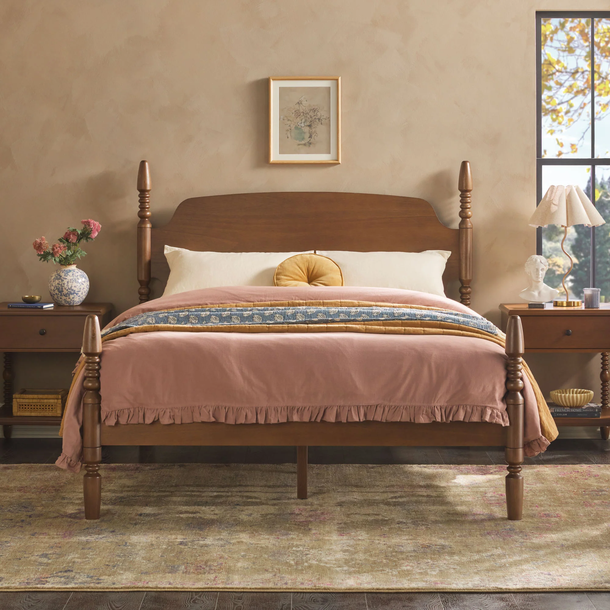 Traditional Vivienne Easy Assembly Solid Wood Bed - Image 15