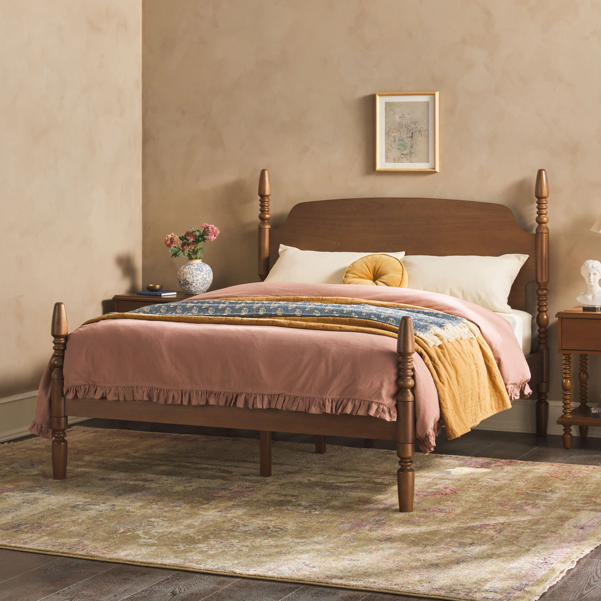 Traditional Vivienne Easy Assembly Solid Wood Bed - Image 22