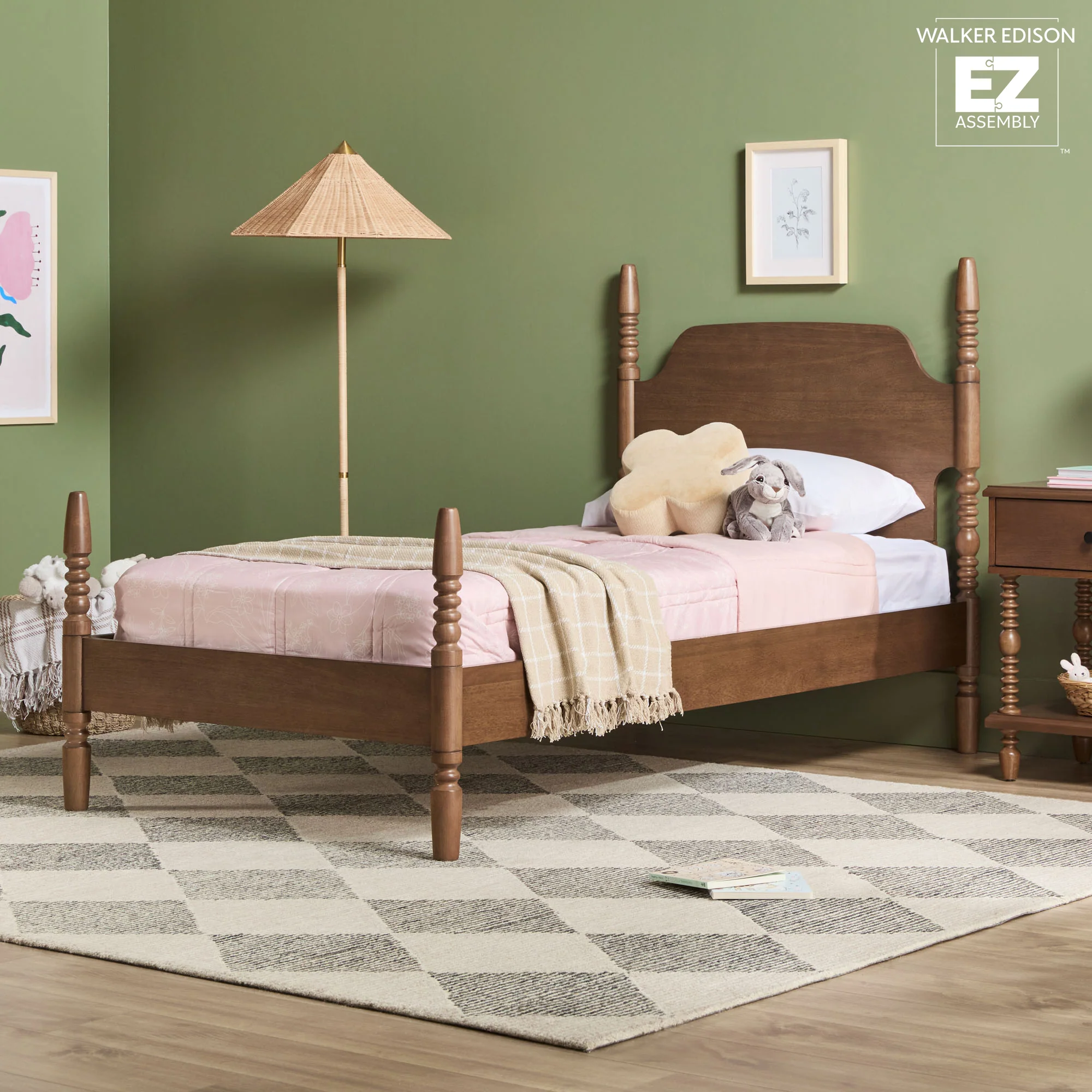 Traditional Vivienne Easy Assembly Solid Wood Bed - Image 23