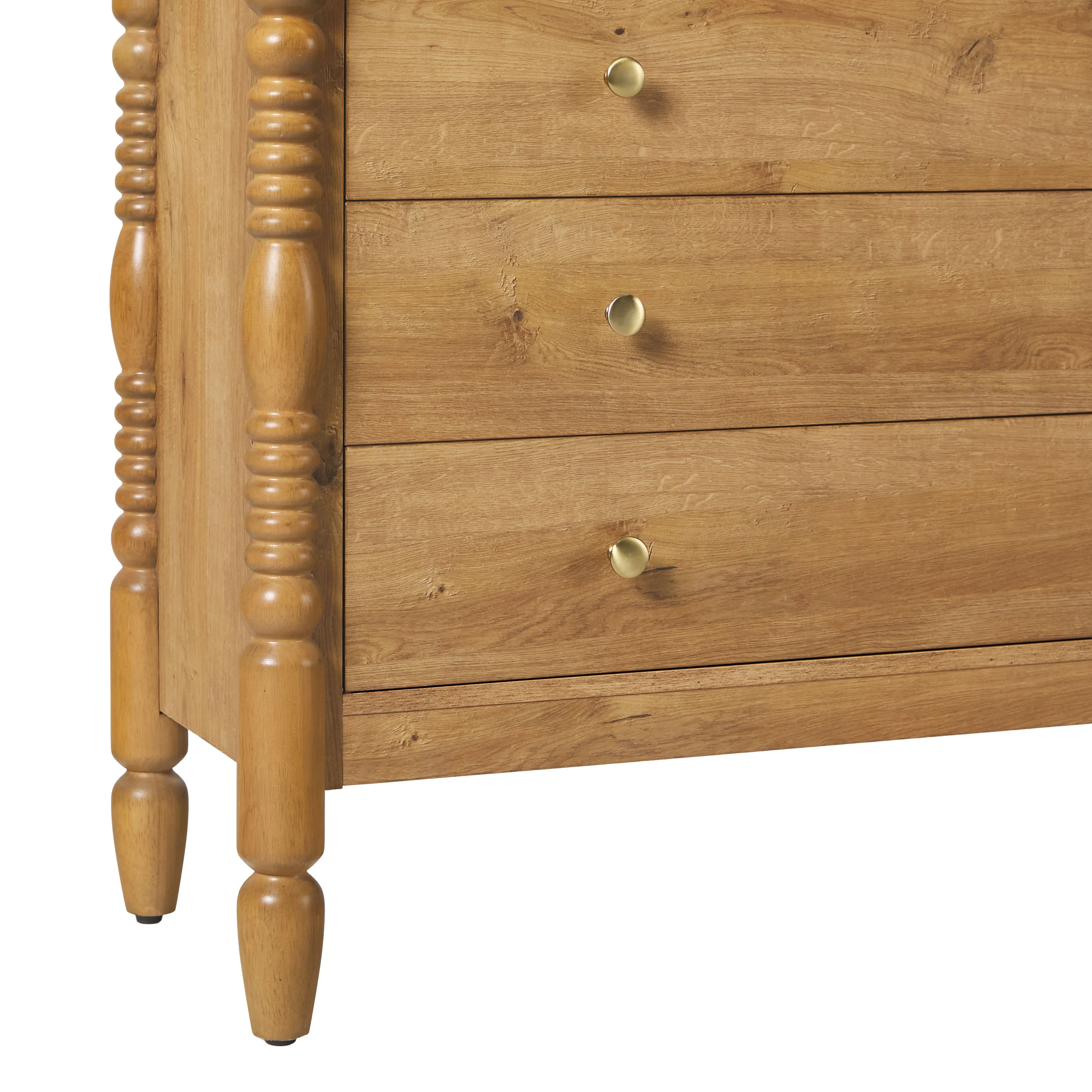 Traditional Vivienne Easy Assembly Bookcase Cabinet with Drawers - Image 13