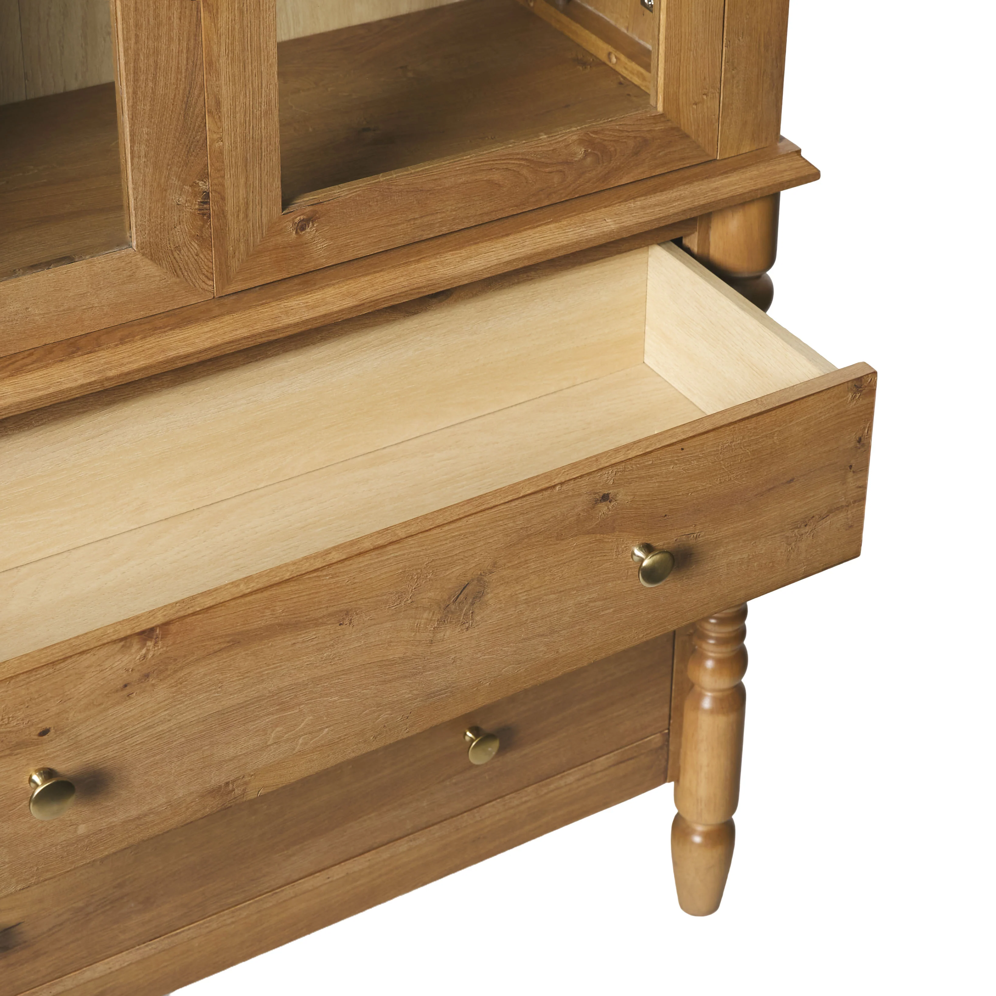 Traditional Vivienne Easy Assembly Bookcase Cabinet with Drawers - Image 14