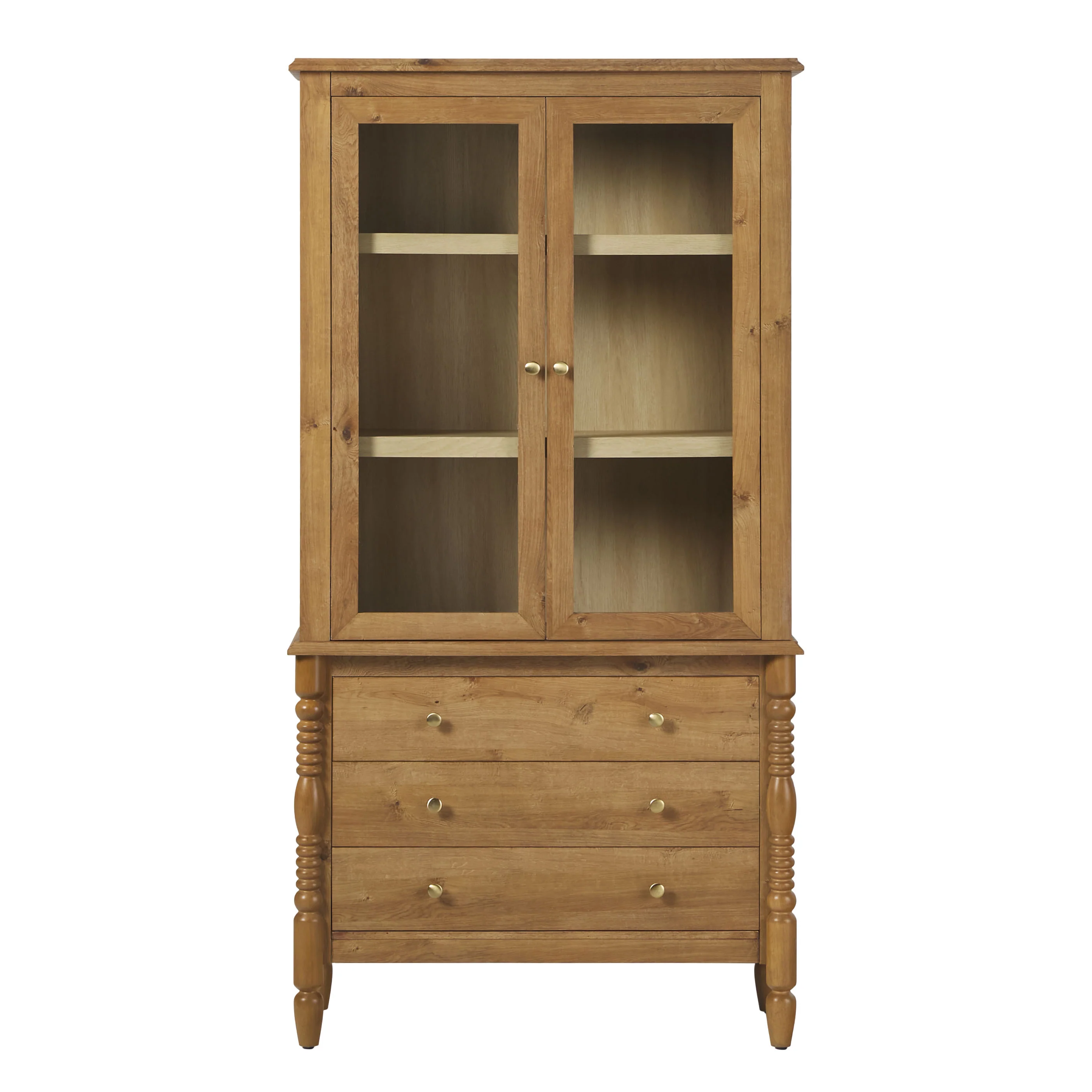 Traditional Vivienne Easy Assembly Bookcase Cabinet with Drawers - Image 18