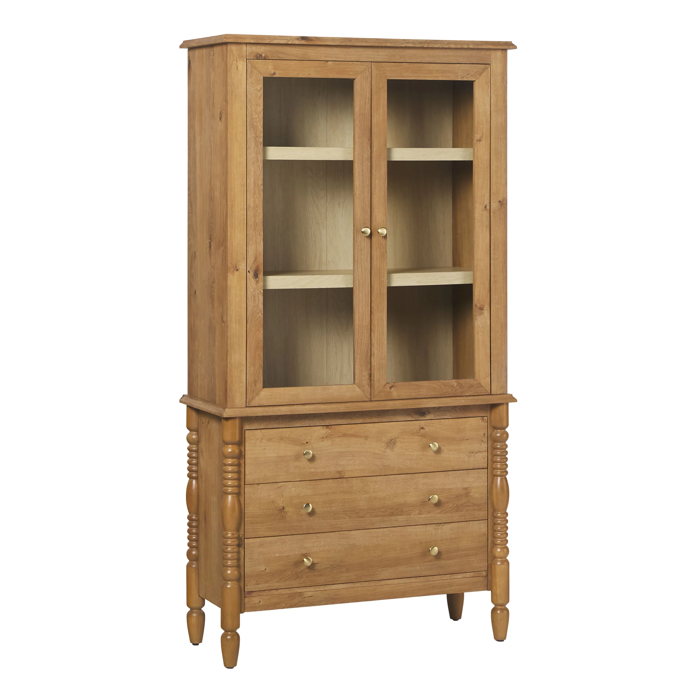 Traditional Vivienne Easy Assembly Bookcase Cabinet with Drawers - Image 19