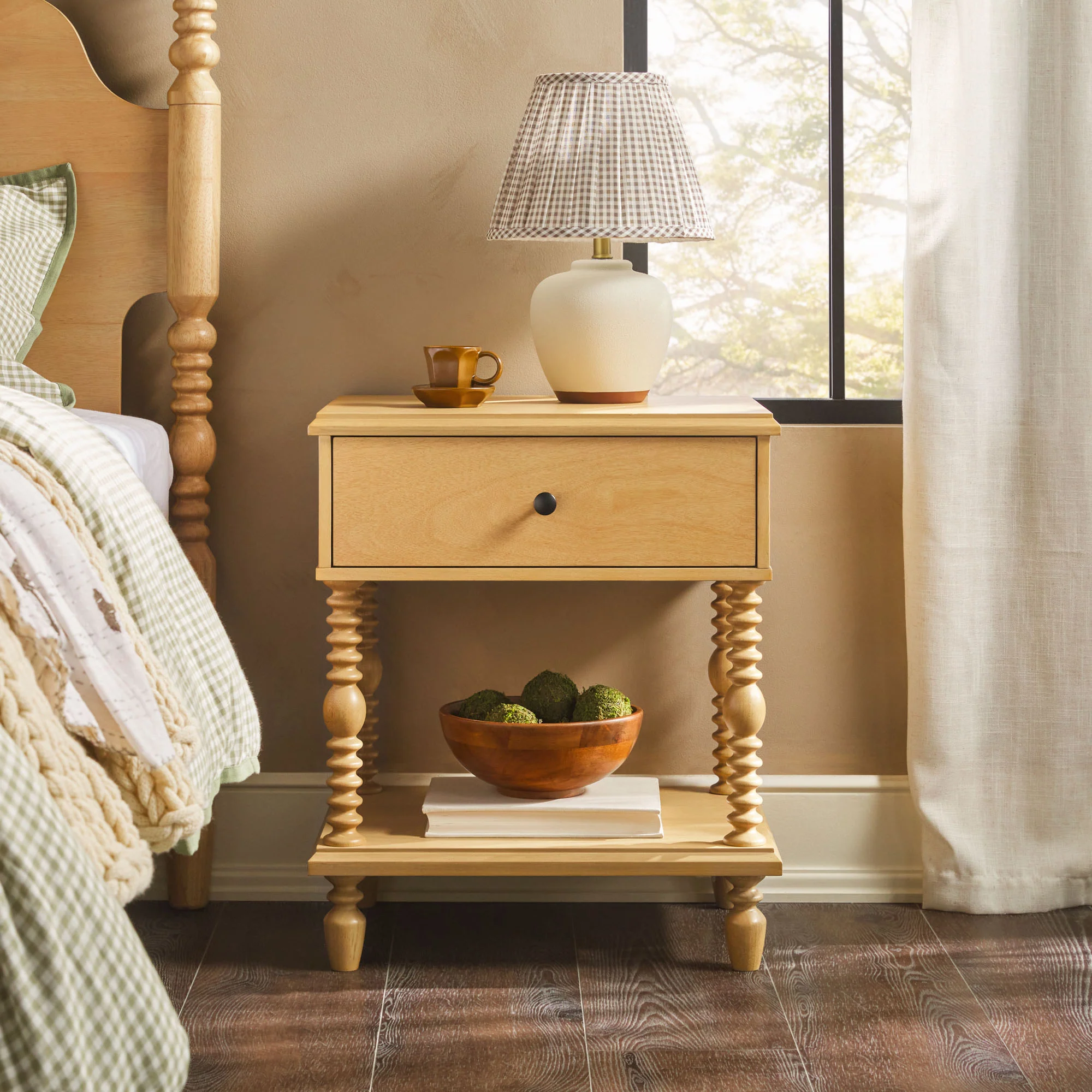 Traditional Vivienne Easy Assembly Solid Wood Nightstand - Image 36