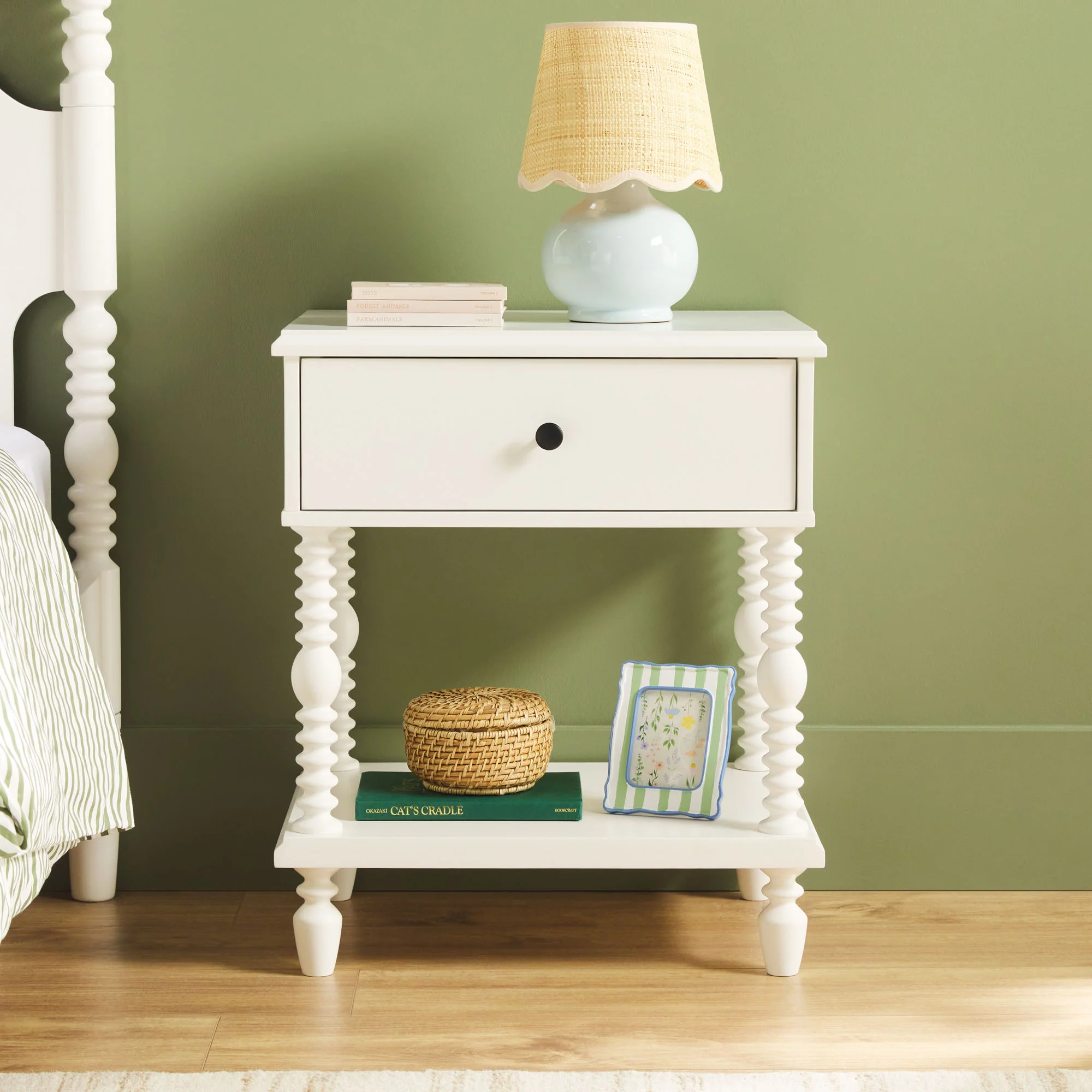 Traditional Vivienne Easy Assembly Solid Wood Nightstand - Image 42