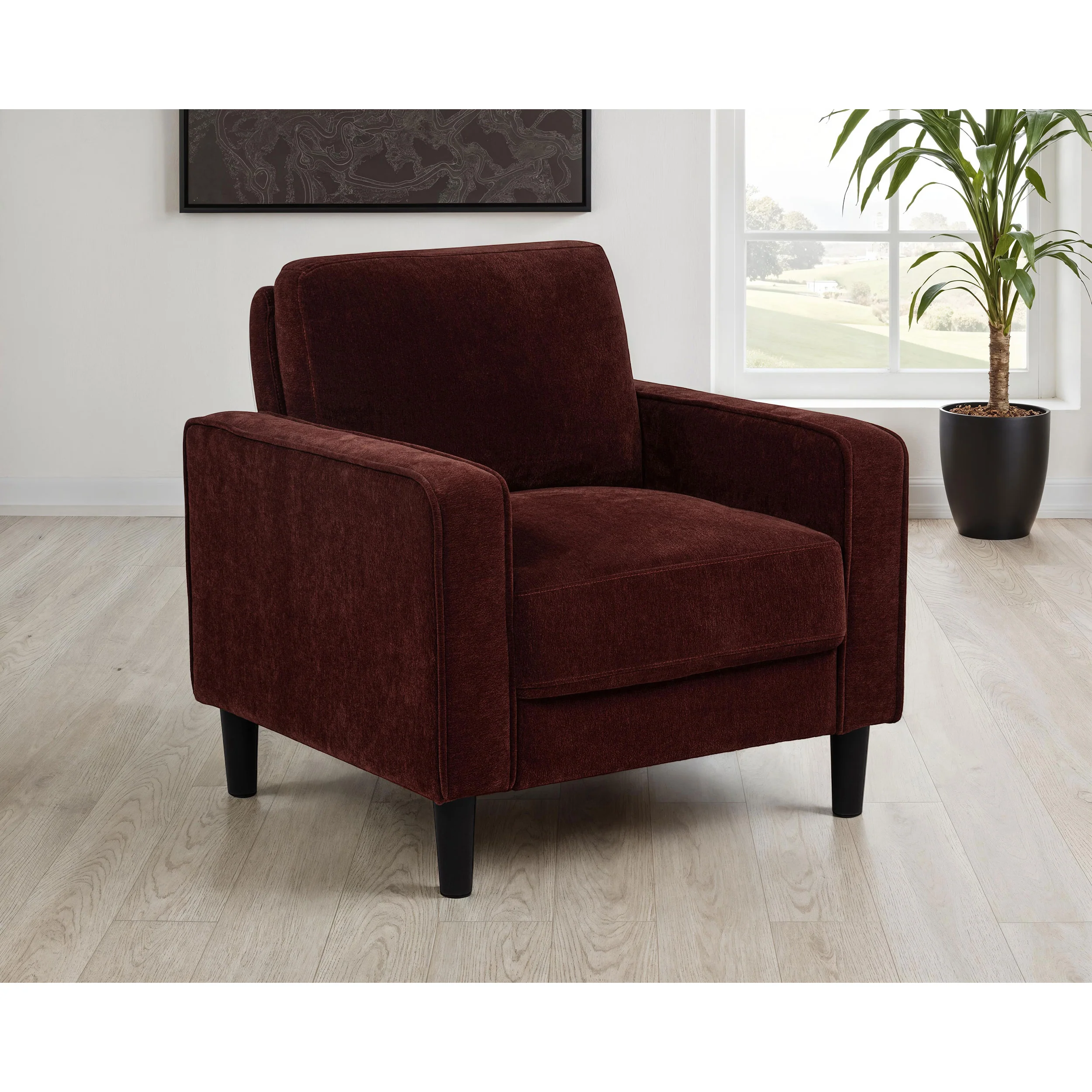 Weld Rust 32-Inch Modern Accent Chair - Image 2