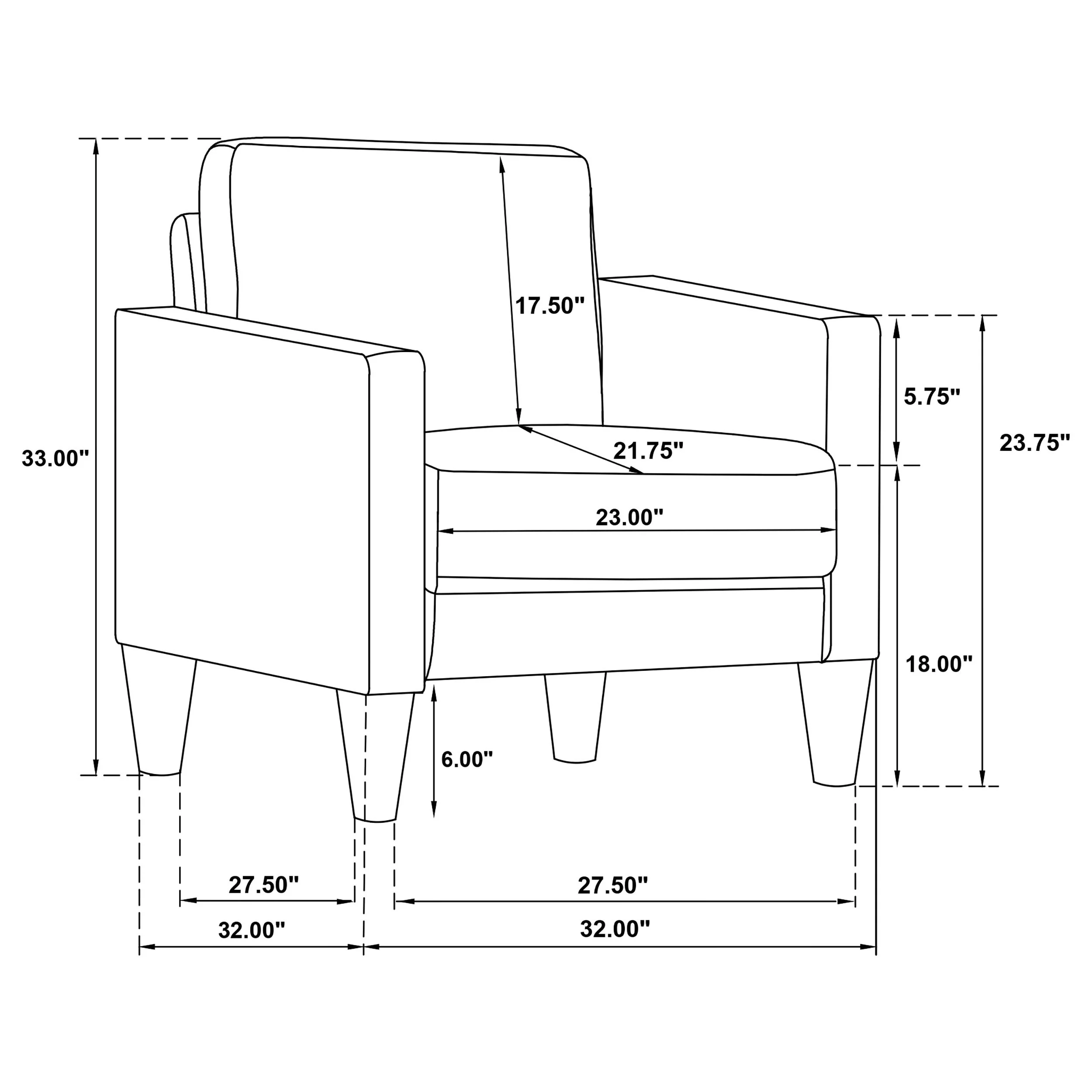 Weld Rust 32-Inch Modern Accent Chair - Image 3