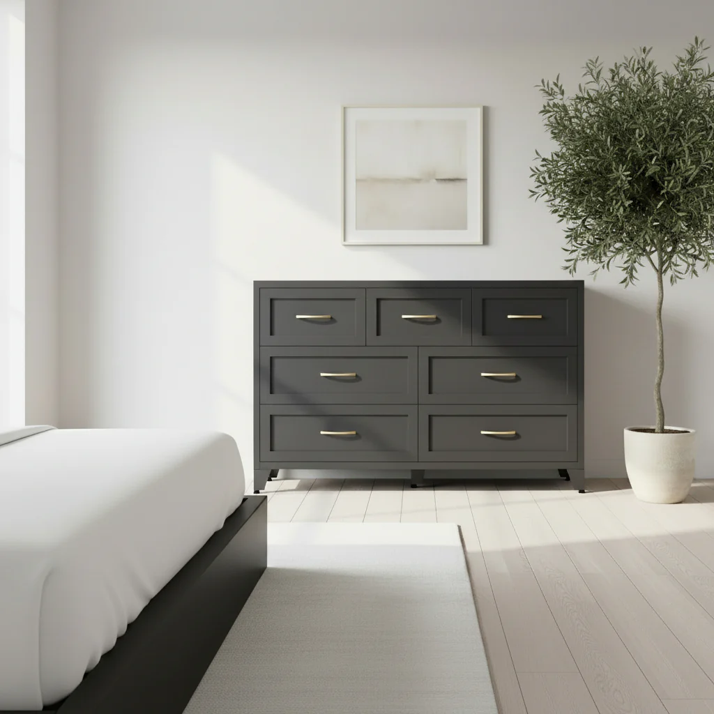 Wide Low-Profile 7-Drawer Dresser - Image 2