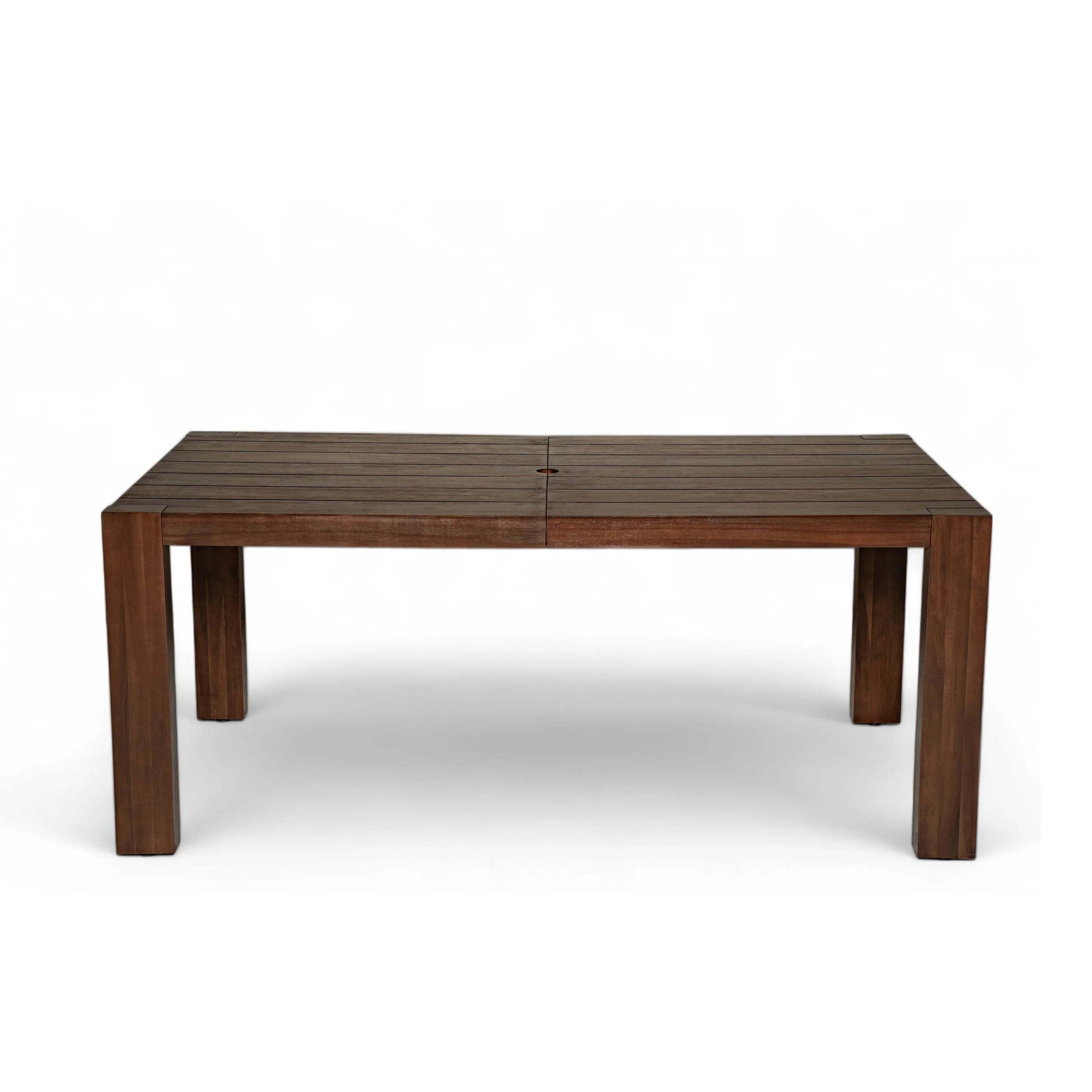 Walker Edison | Wood Outdoor Patio 7-Piece Dining Table Set for 6 - Image 26