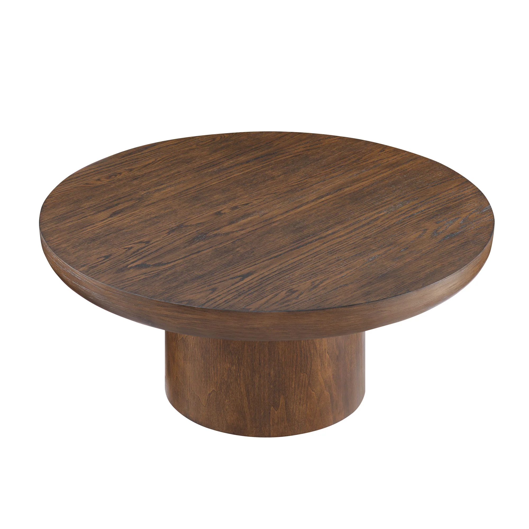 Walker Edison | Wood Veneer Round Coffee Table - Image 8