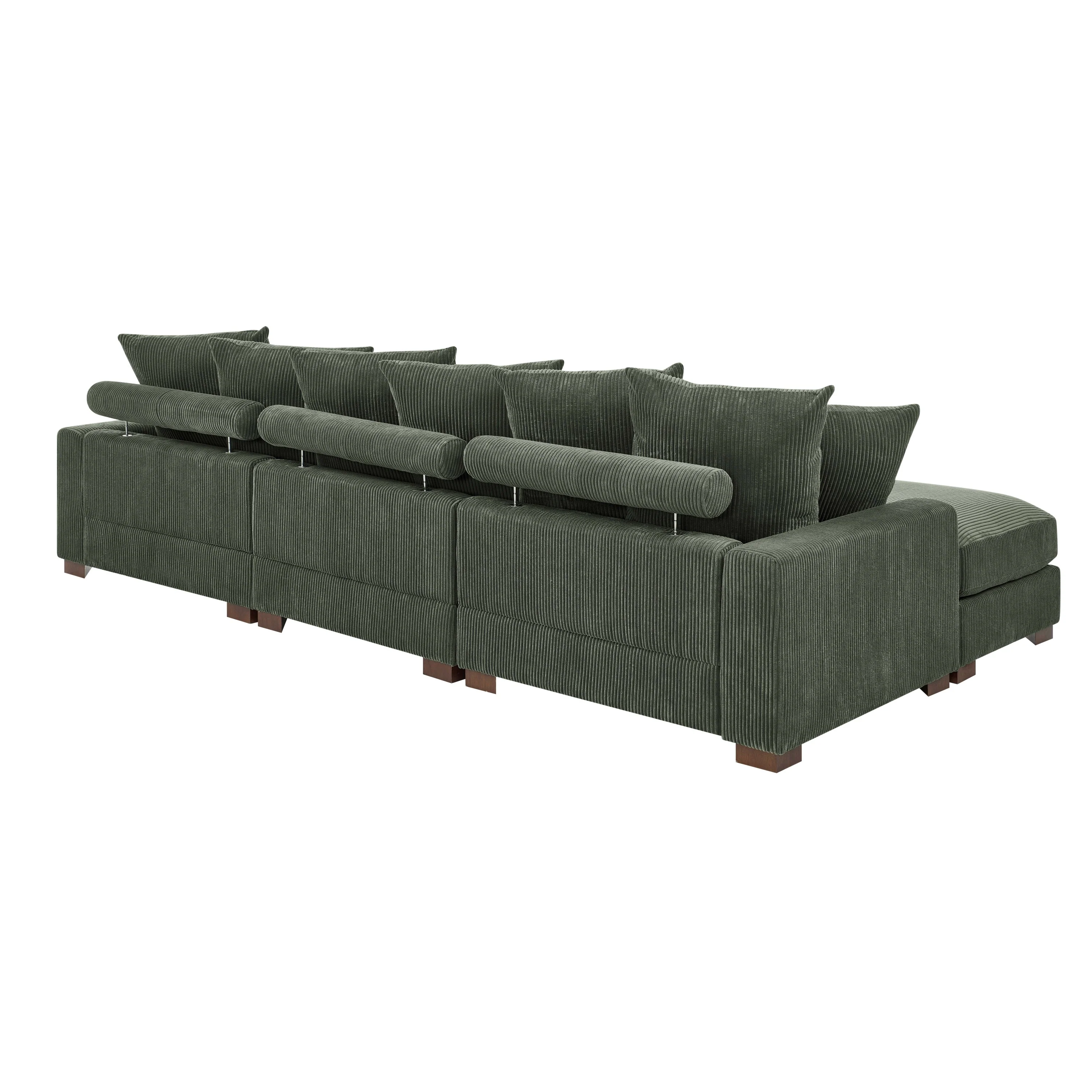 Wynisha Deep Corduroy Sofa Sectional Couch - Image 5
