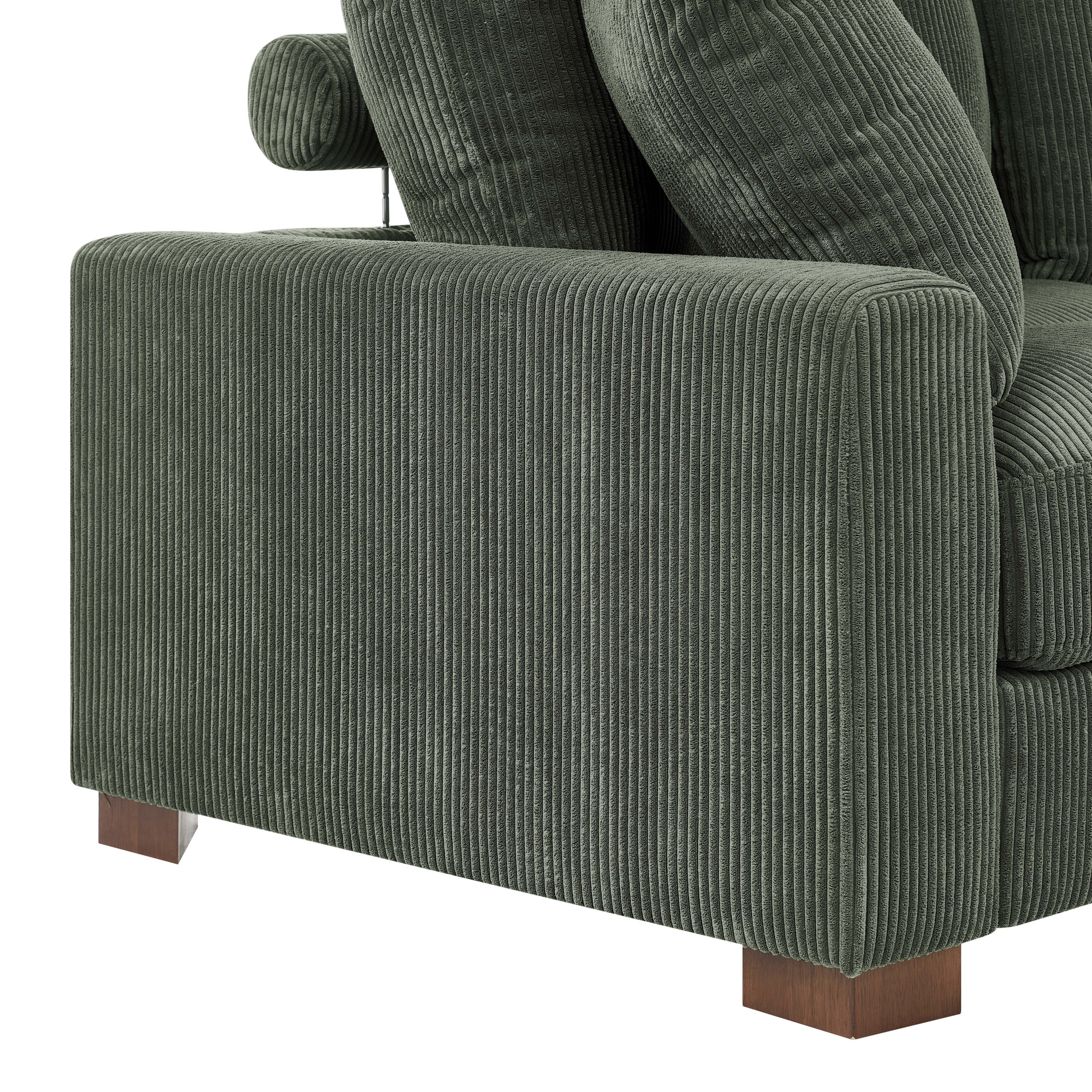 Wynisha Deep Corduroy Sofa Sectional Couch - Image 7