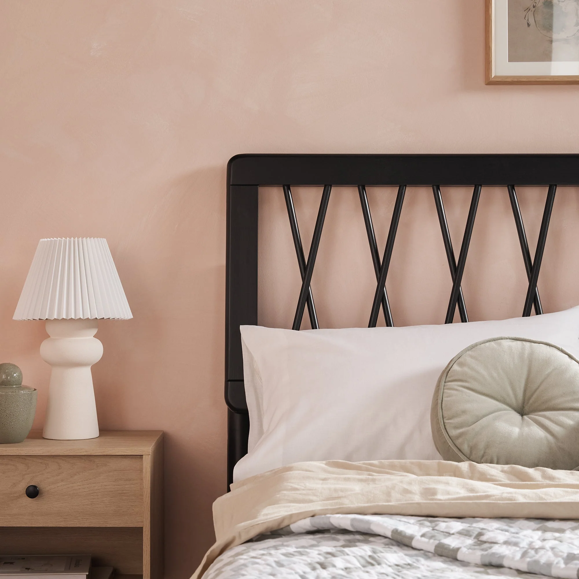Cama X Spindle Mid-Century Modern Solid Wood Bed - Image 13