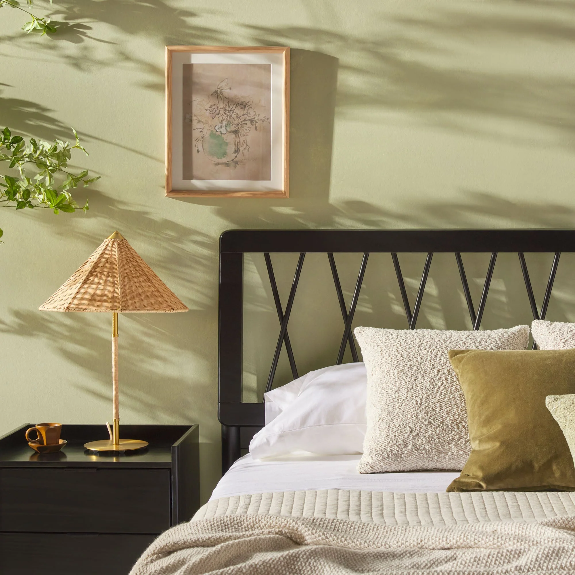 Cama X Spindle Mid-Century Modern Solid Wood Bed - Image 19