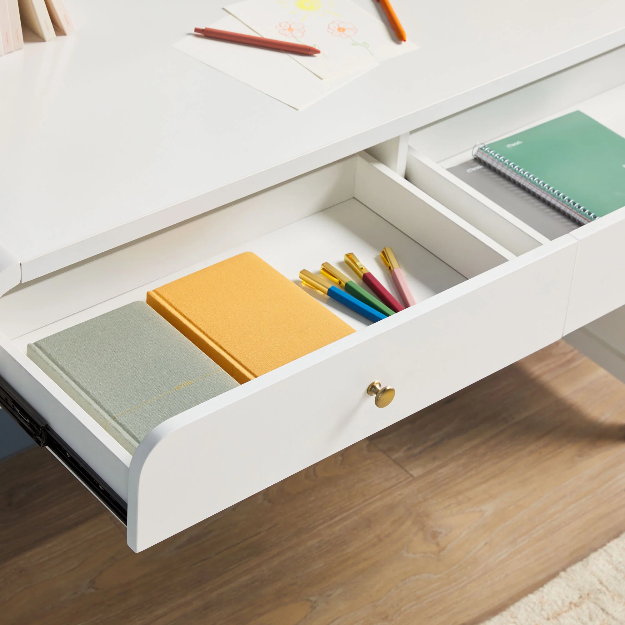 Zoey Modern Curve Design Writing Desk - Image 16