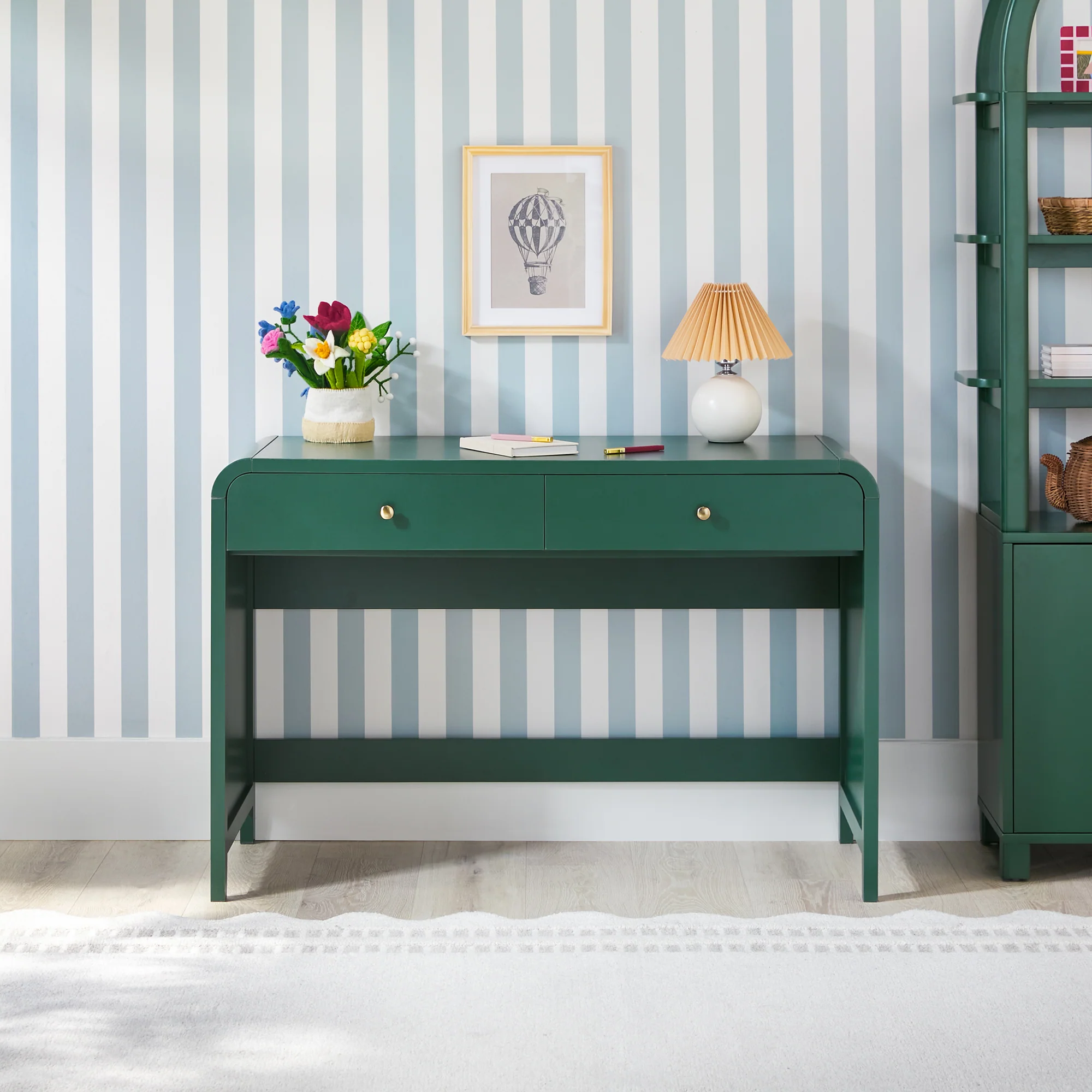 Zoey Modern Curve Design Writing Desk - Image 3