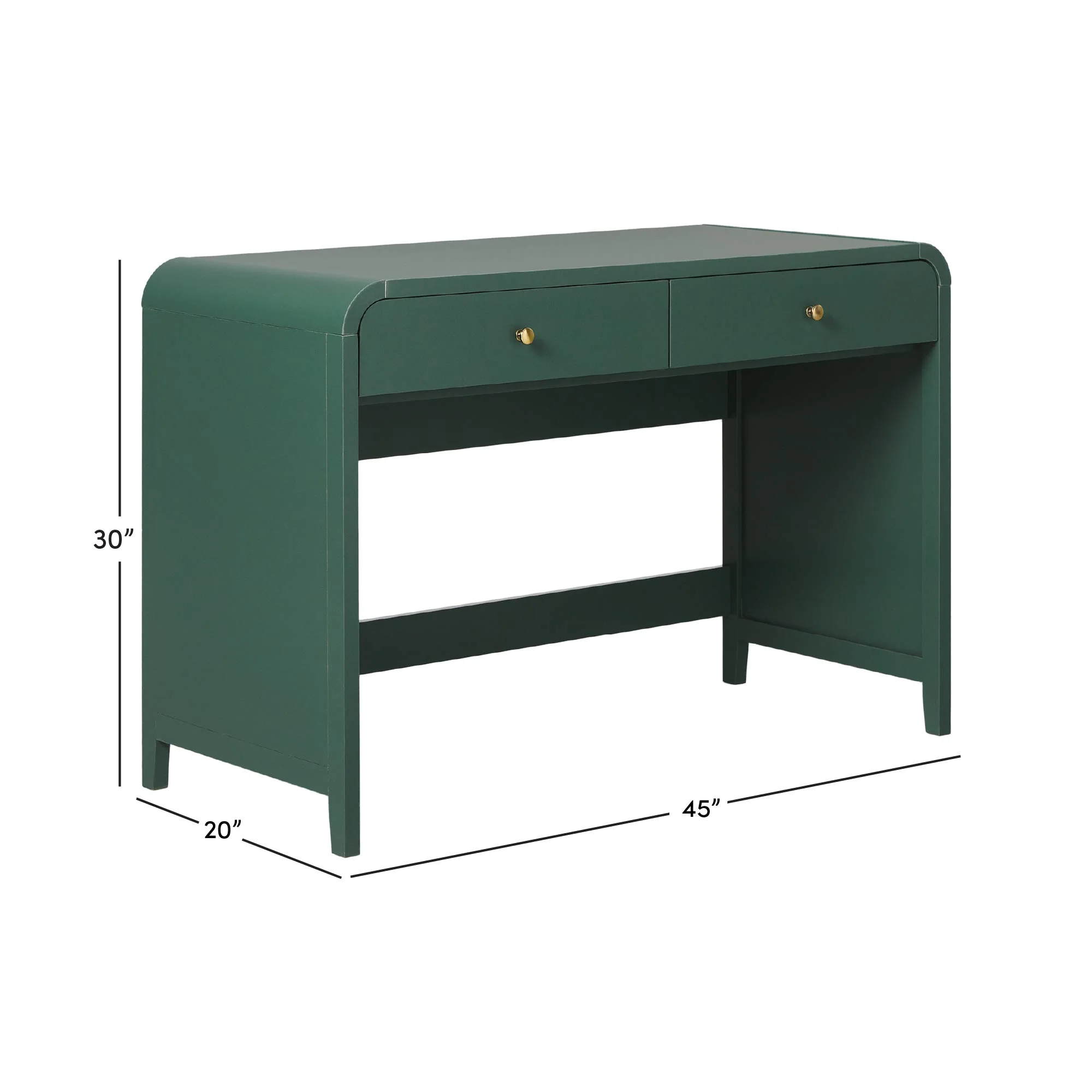 Zoey Modern Curve Design Writing Desk - Image 4