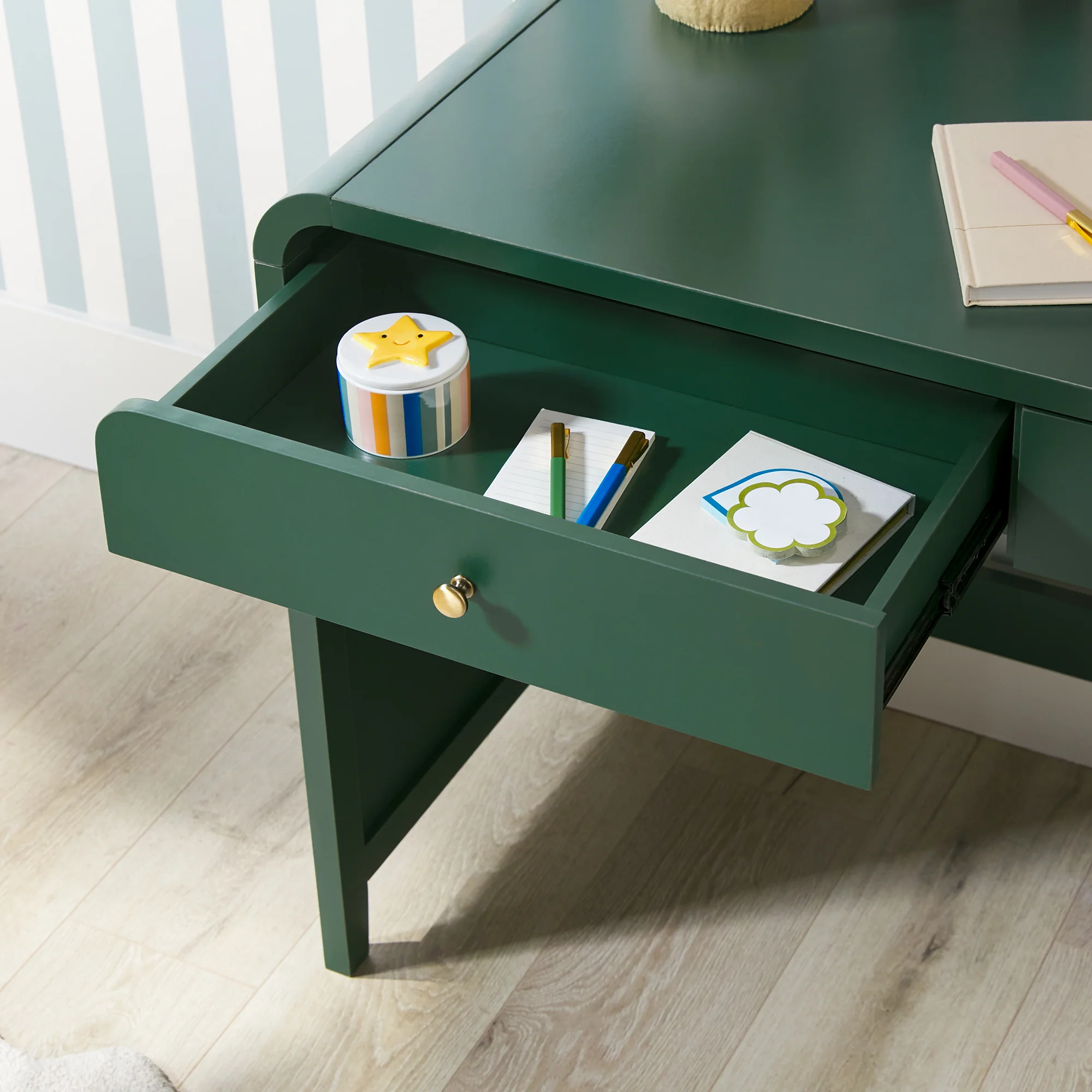 Zoey Modern Curve Design Writing Desk - Image 7